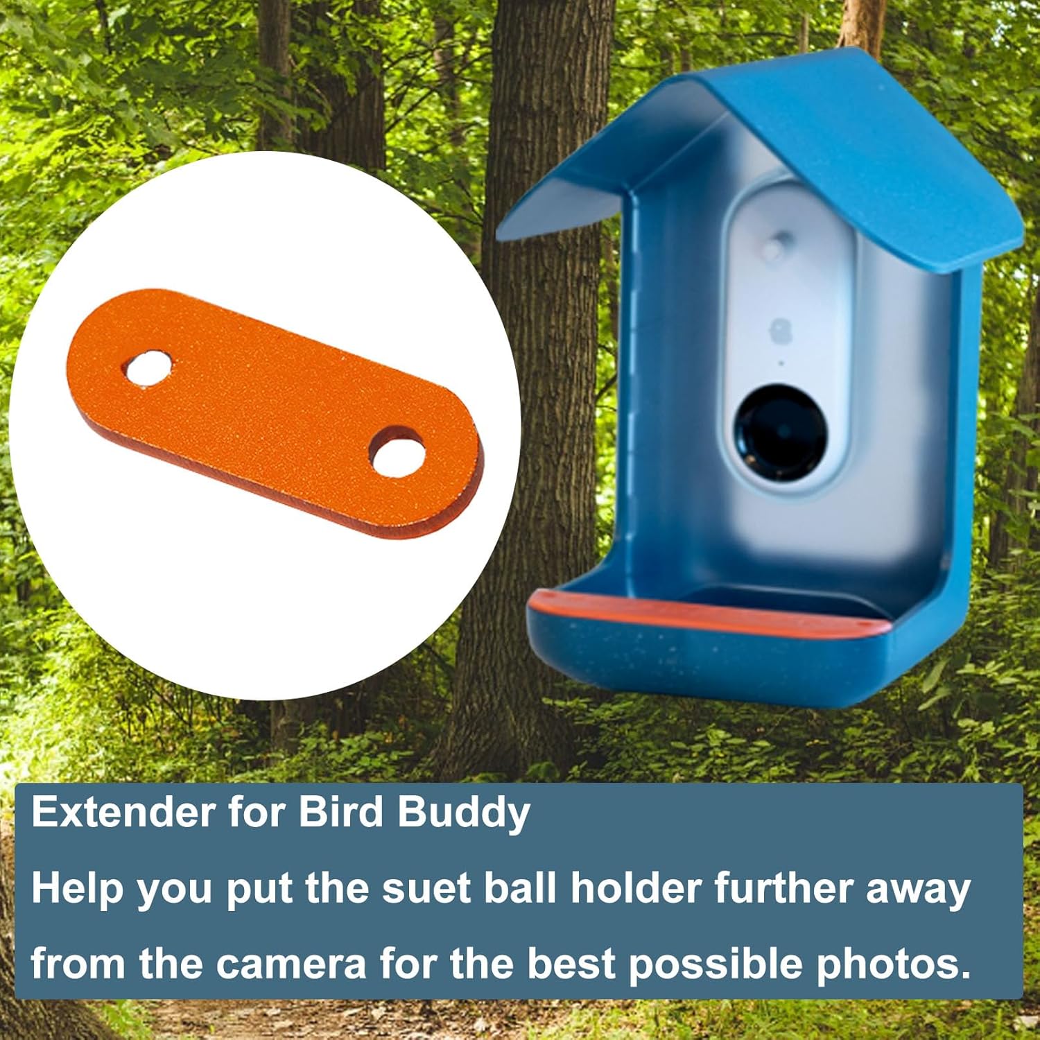PIAOLGYI Extender for Bird Buddy Bird Feeder,Suet Ball Holder Extensio