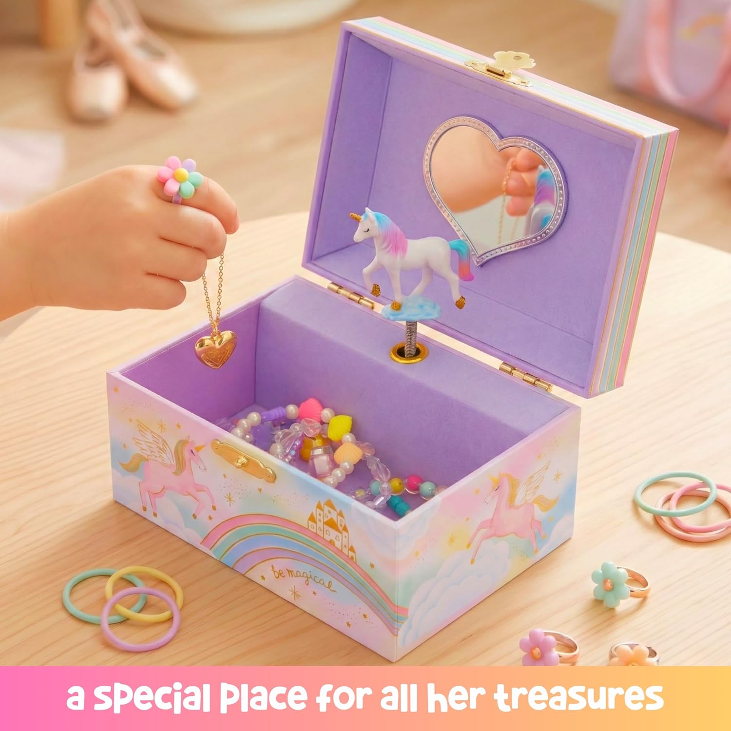Giggle & Honey® Musical Jewelry Box for Girls - Kids Jewelry Box, Unic