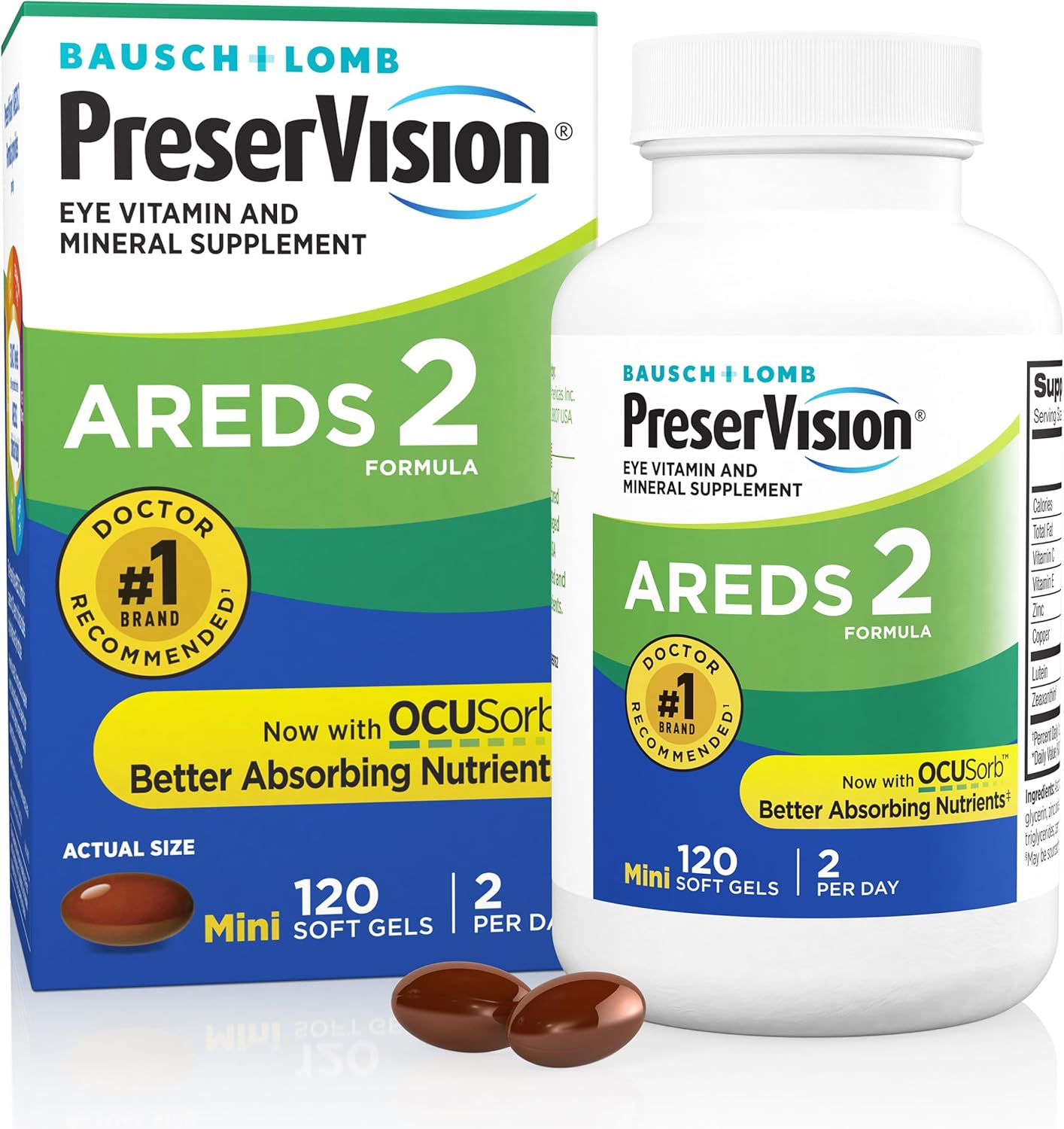 PreserVision AREDS 2 Eye Vitamins, #1 Eye Doctor Recommended Brand, Lu