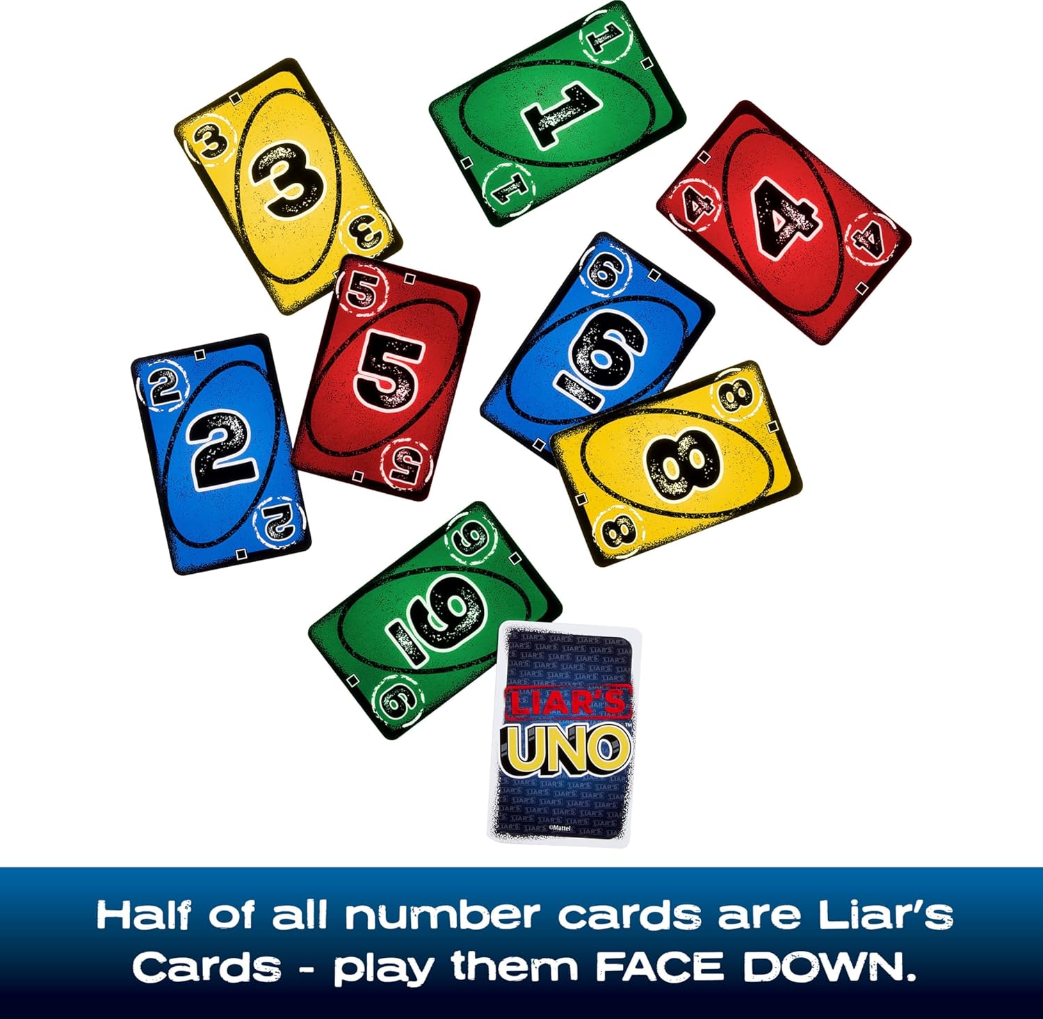 Mattel Games Liar’s UNO Card Game in Travel & Storage Tin for Adults, 