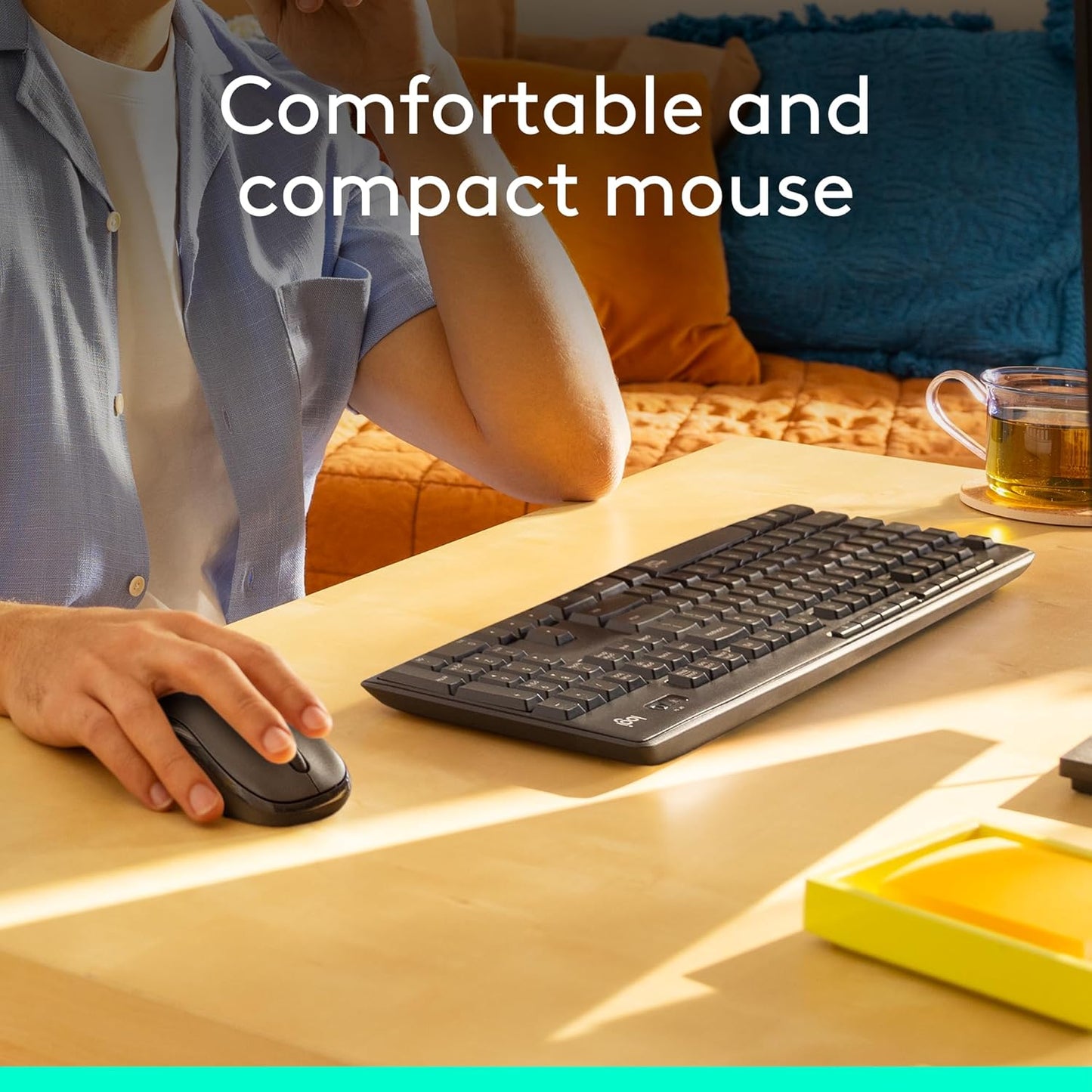 Logitech MK295 Wireless Mouse & Keyboard Combo with SilentTouch Techno
