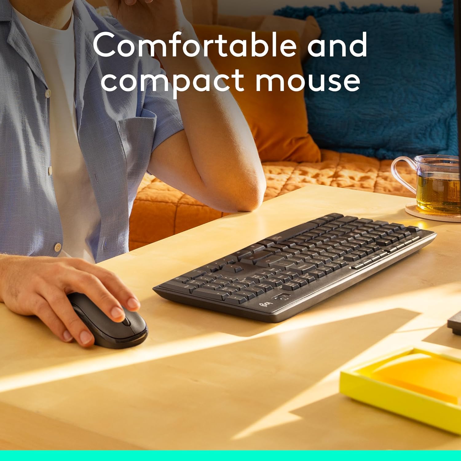Logitech MK295 Wireless Mouse & Keyboard Combo with SilentTouch Techno