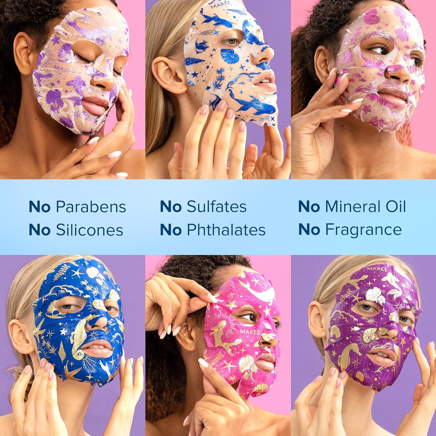 MAREE Collagen Facial Mask with Hyaluronic Acid — Sheet Face Mask Skin