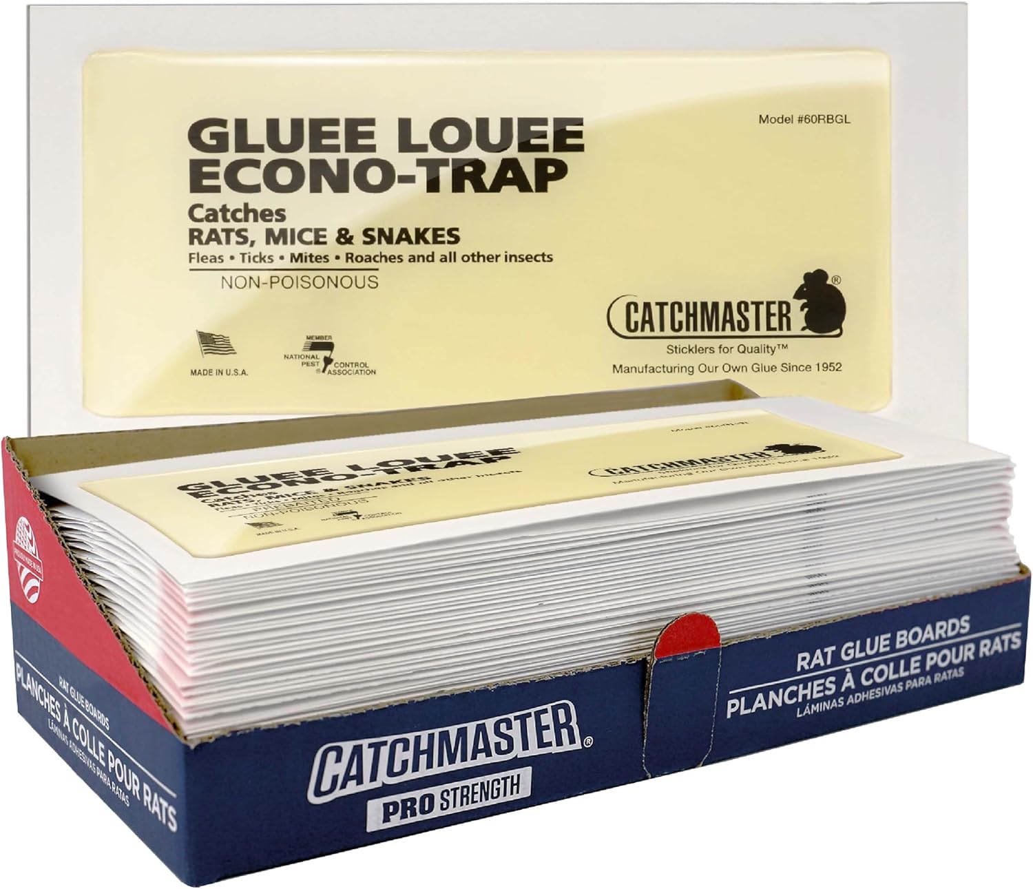 Catchmaster Gluee Louee Rat Extra Large Traps 30-PK, Heavy Duty Glue T
