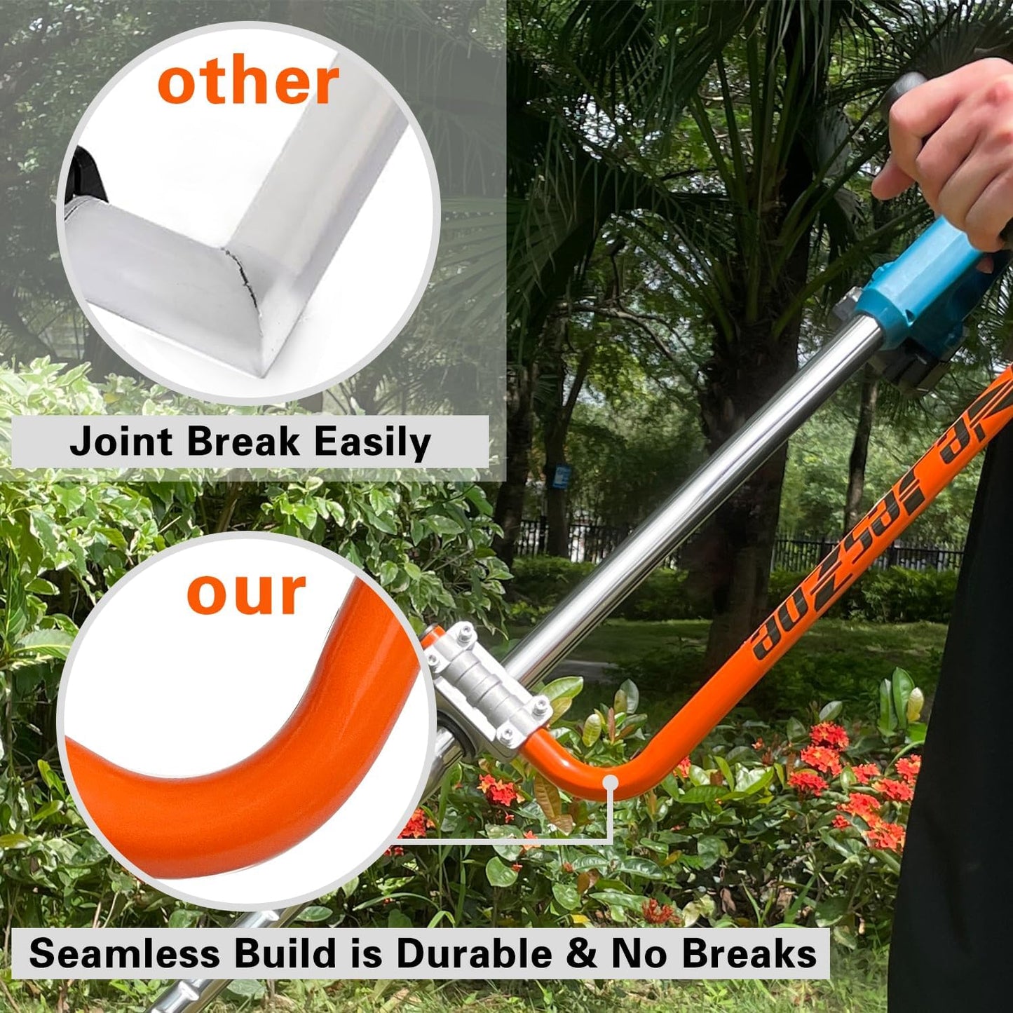 Ergonomic Trimmer Grip for Weed Wackers Extension Handle, String Trimm