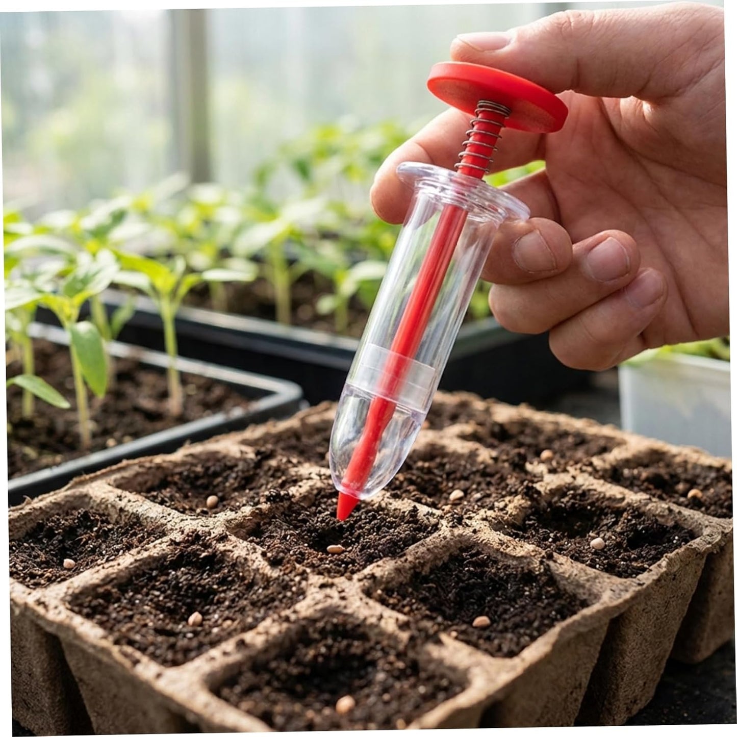 3Pcs Seed Planter Tool, Mini Hand Seed Dispenser for Precise Planting, Garden Seeder for Small Seeds Planter