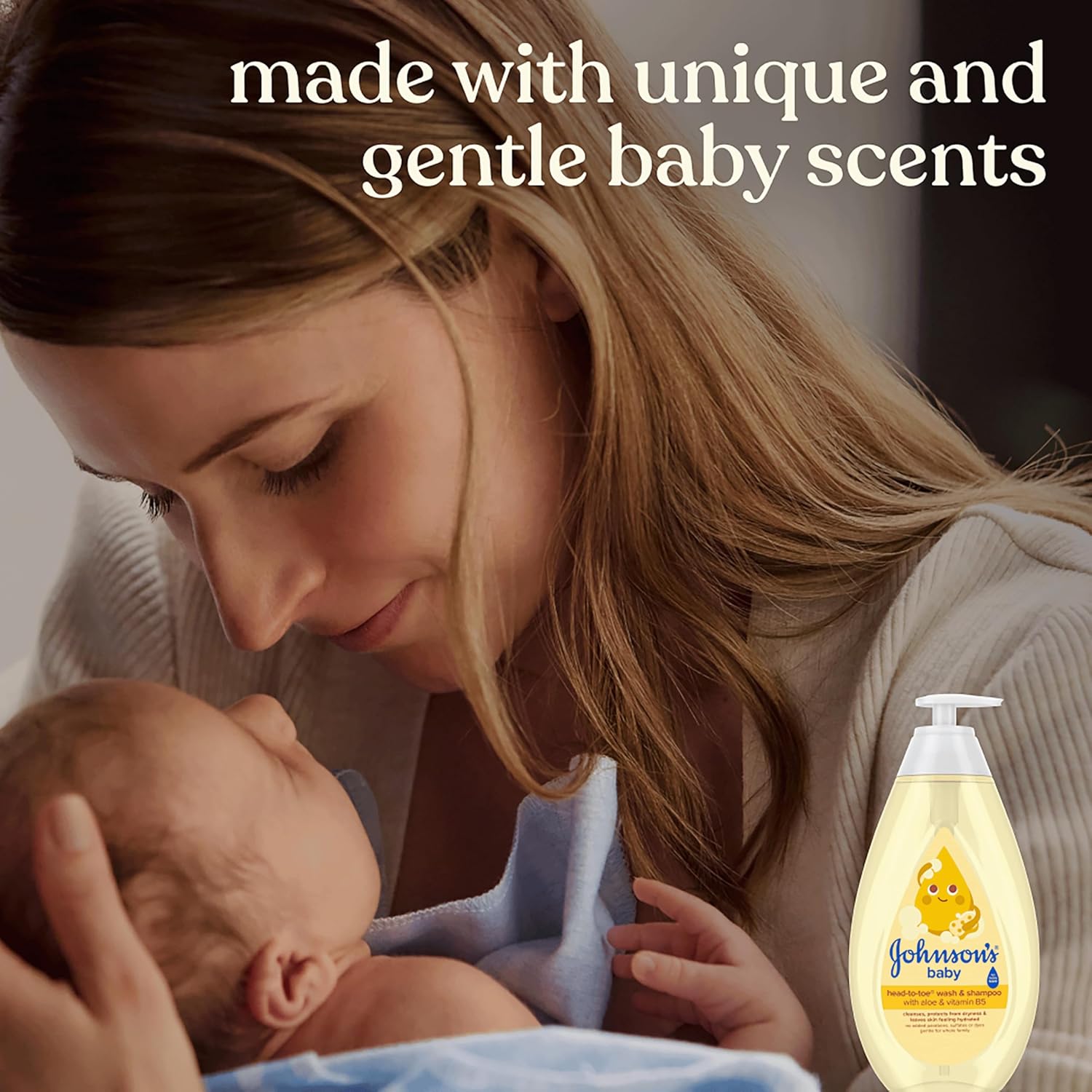 Johnson's Baby Head-To-Toe Baby Wash & Shampoo + Aloe & Vitamin B5, 2-