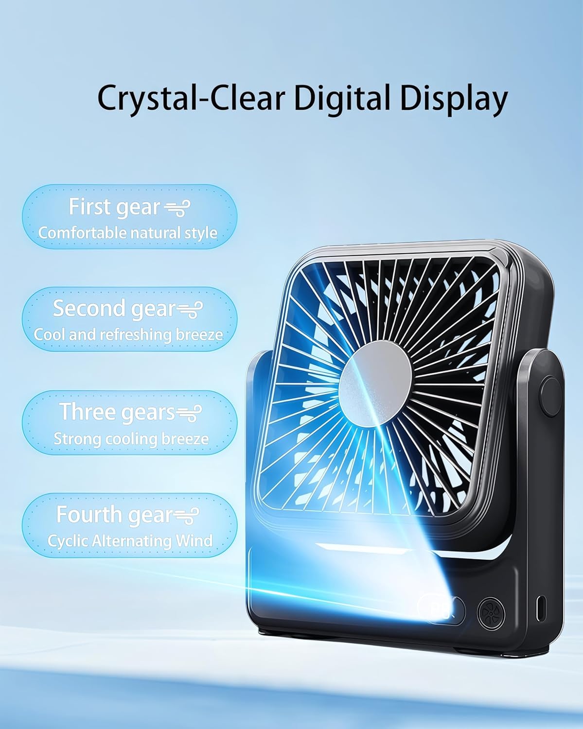 Magnetic Cruise Approved Fan, 5000mAh Ultra-Slim Travel Fan Rechargeable, 4-Speed, Hook Design, Portable Fan for Cruise Ship Cabin, Bedroom Sleeping, Camping, Travel & Cruise Essentials 2026