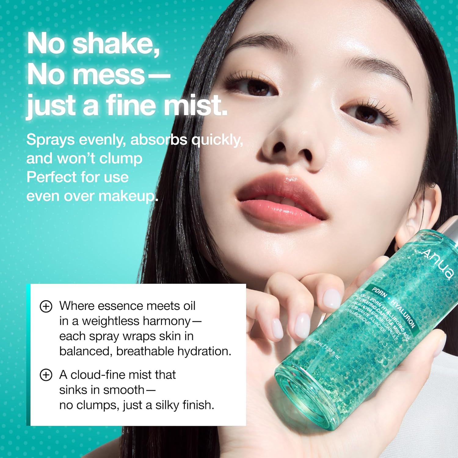 ANUA PDRN Collagen Glow Facial Serum Spray, Hydrating Face Mist, Hyalu
