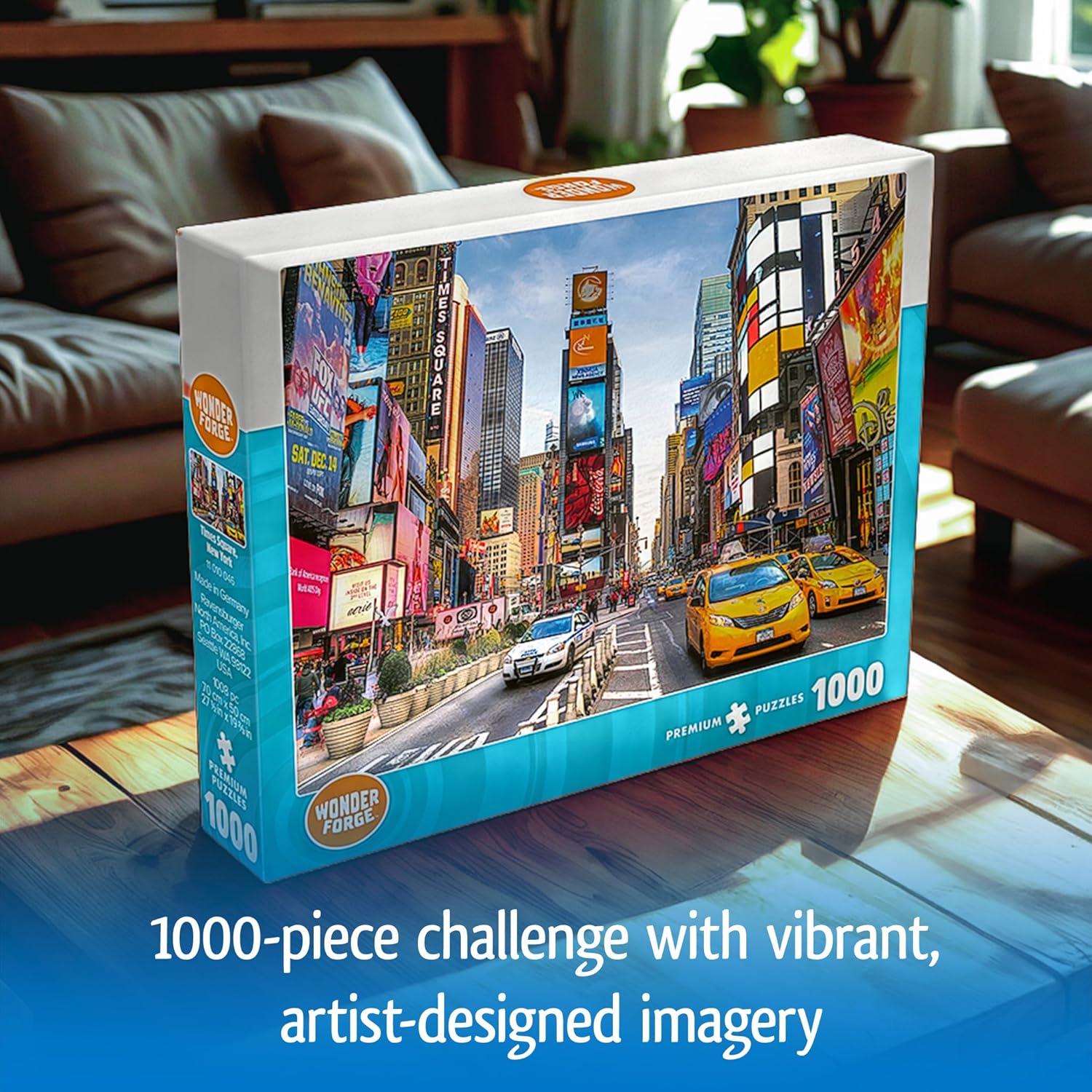 Wonder Forge Times Square New York 1000 Piece Jigsaw Puzzle for Adults