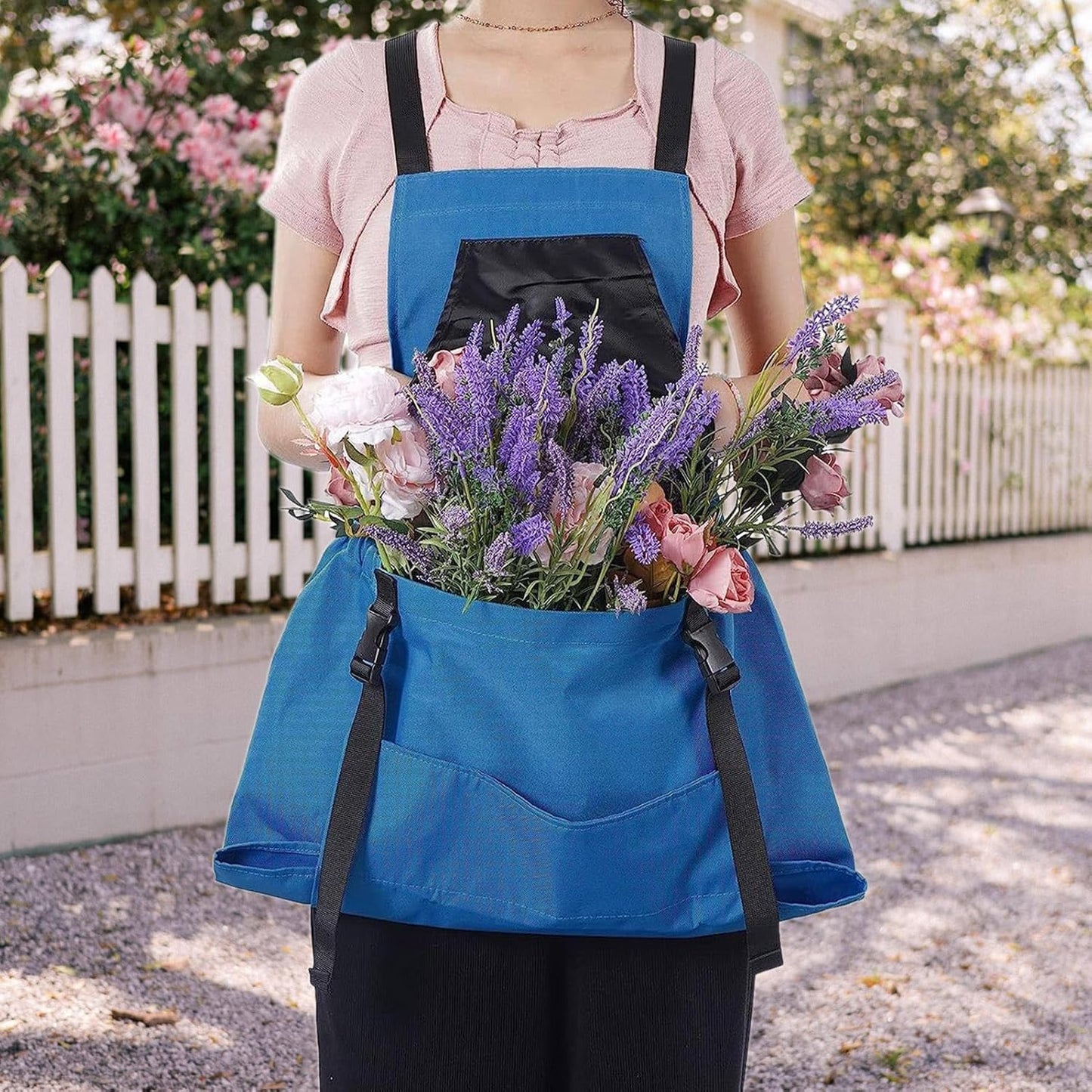 Farm Gardening Apron, Fruit Picking Utility Clothing, Large Pocket Cro