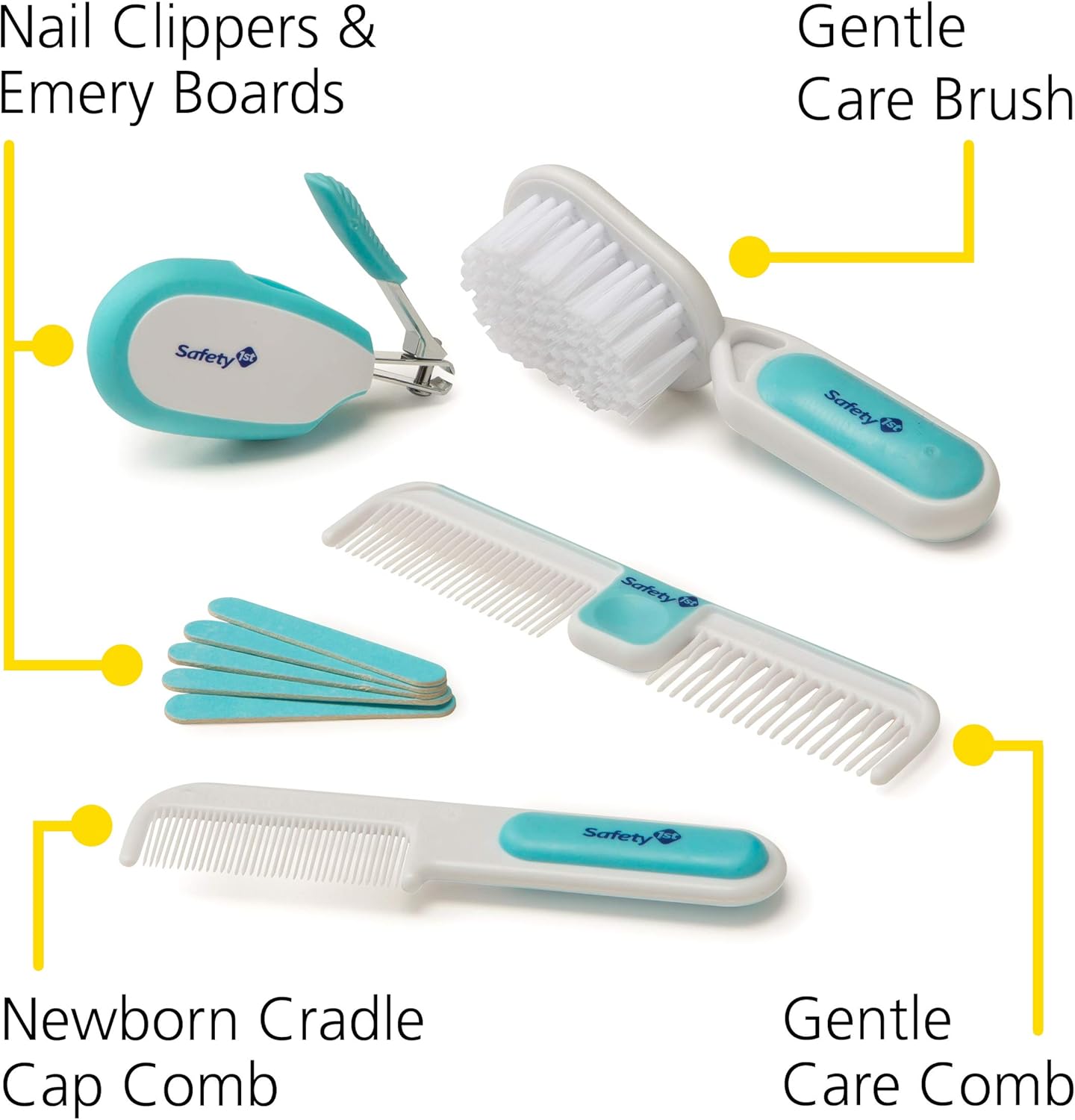 Safety 1st Deluxe Baby Healthcare and Grooming Kit, Arctic Blue, Newbo