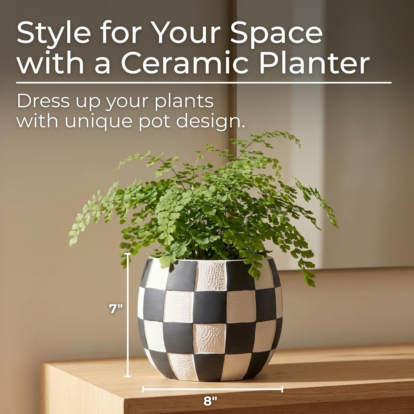 Cement Planter Pots – Planters for Indoor or Outdoor Decor, Patio or G