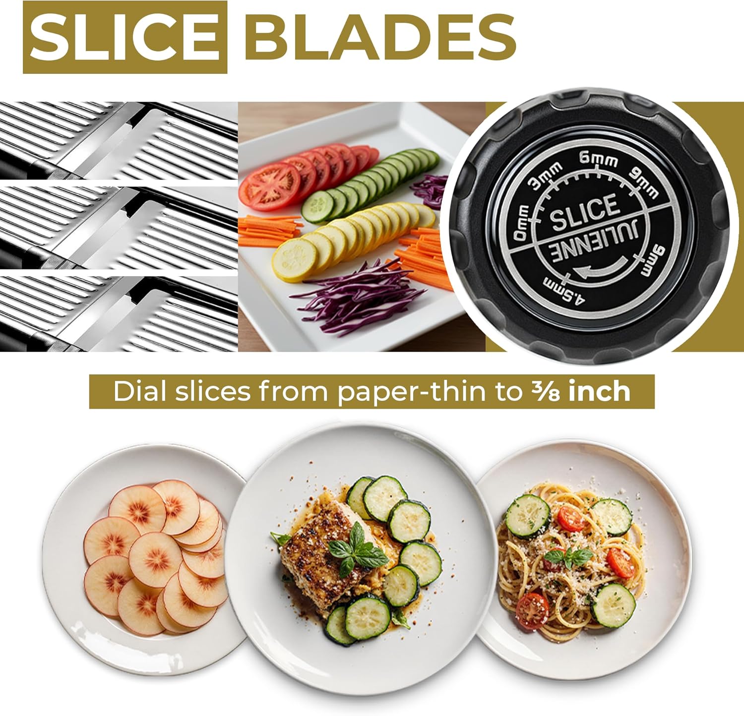 Gramercy Adjustable Mandoline Food Slicer, Mandoline Slicer for Kitche