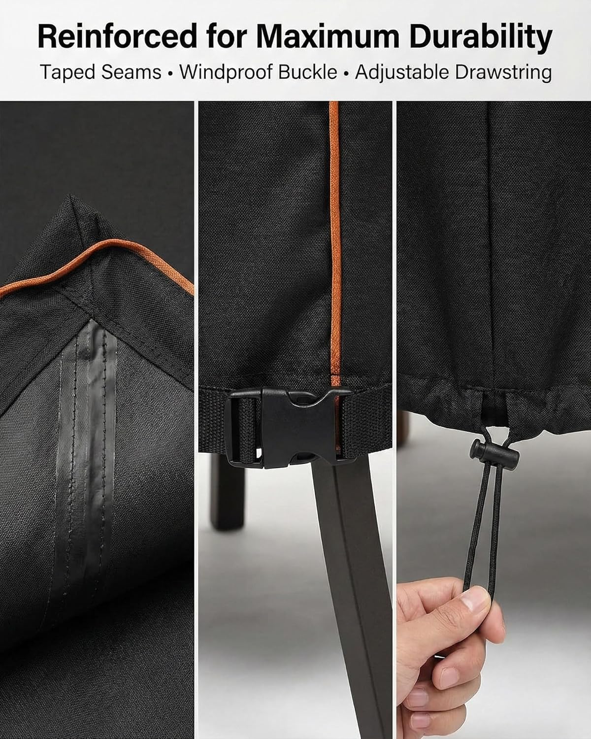 Outdoor Waterproof Patio Chair Covers, Heavy Duty Oxford Coating Weath