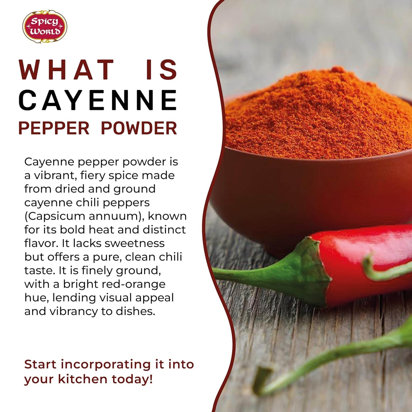 Cayenne Pepper Powder 2.5LB Jar - 50,000 SHU, Gluten Free, All Natural