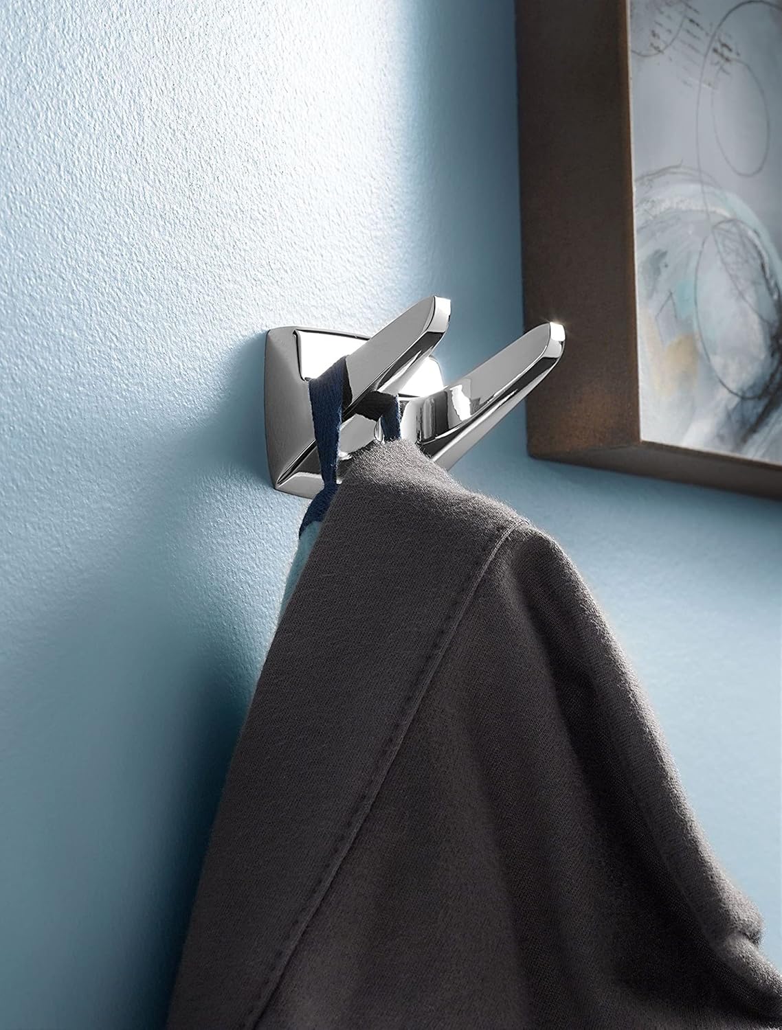 Moen Donnor Collection Chrome 6.25-Inch Diameter Wall Mount Contemporary Bathroom Hand-Towel Ring, P5860