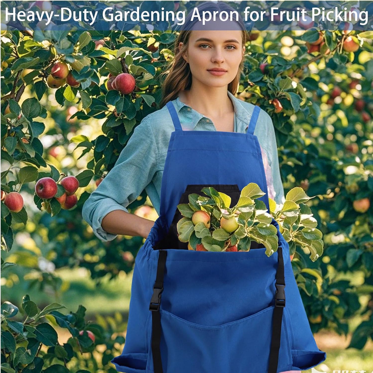 Gardening Apron for Women, Garden Aprons with Pockets, Harvest Apron f