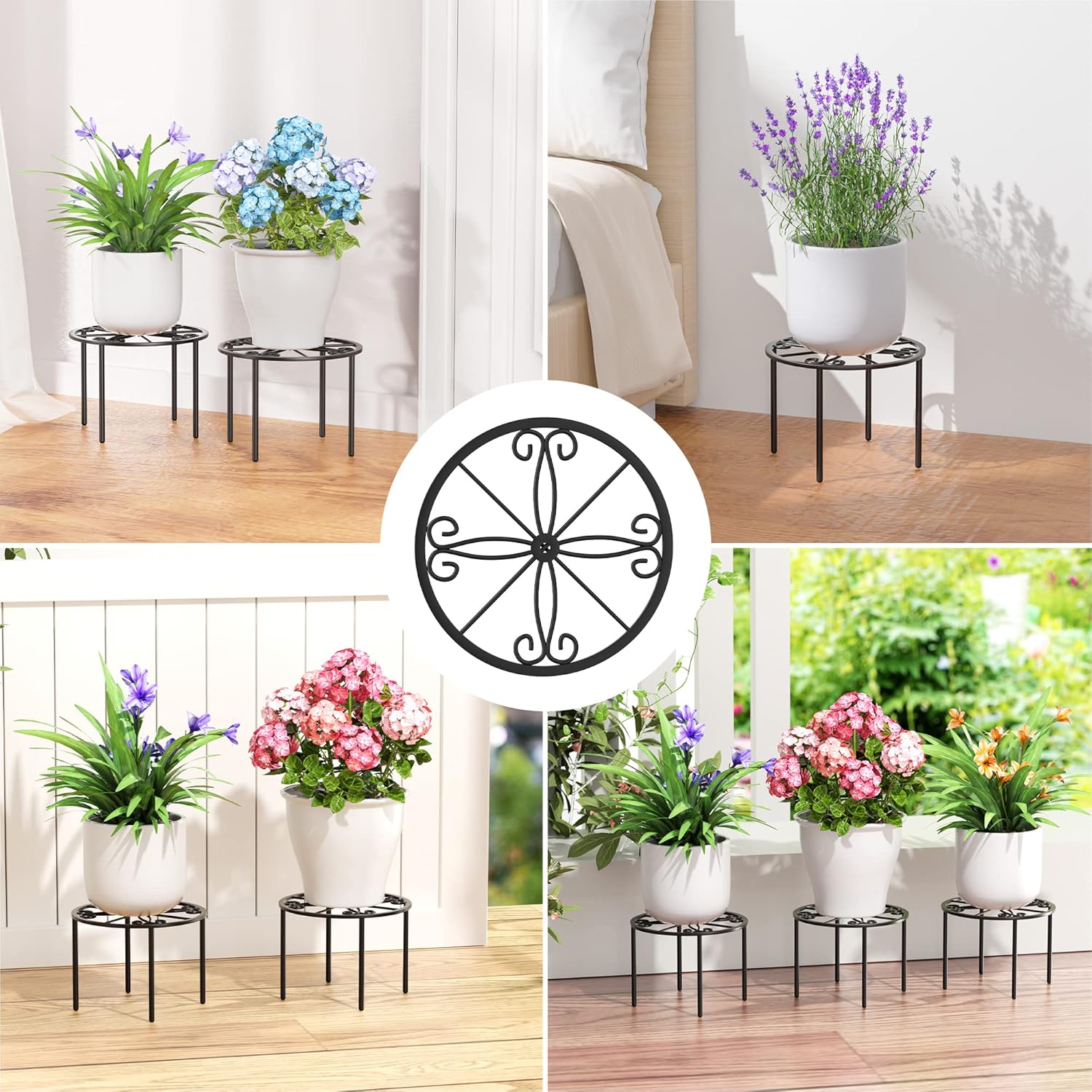 Plant Stand 1 PCS-10.2 IN Flower Pot Stand Plant Rack for Indoor and O