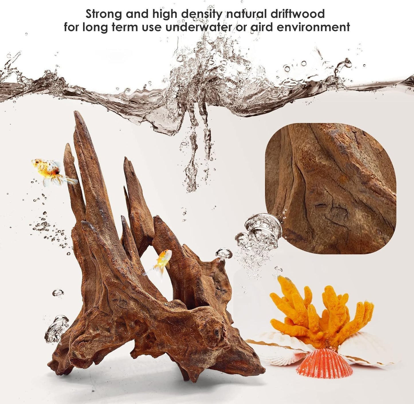 Jorewood Natural Aquarium Driftwood for Fish Tanks & Reptile Terrarium