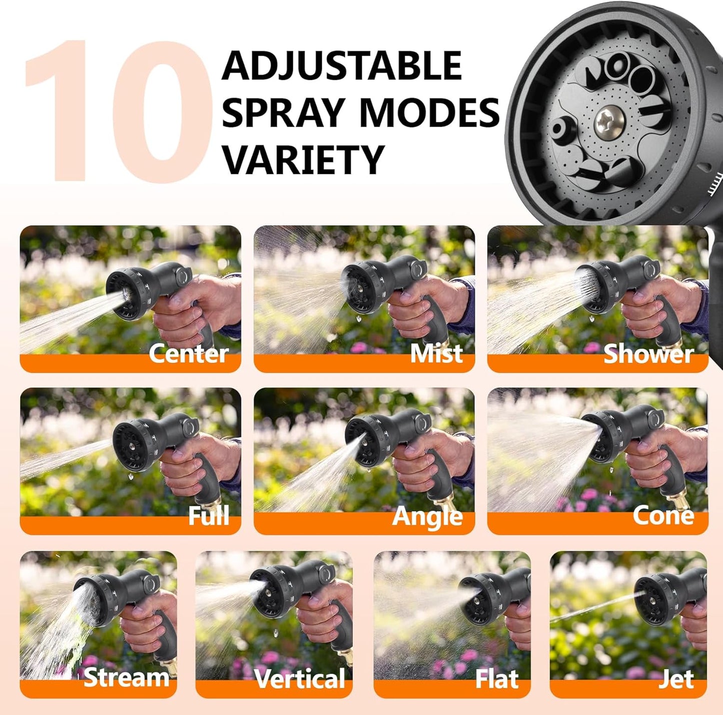 wikiwiki Retractable Garden Hose Reel 1/2 in x 100 ft, Heavy Duty Wall