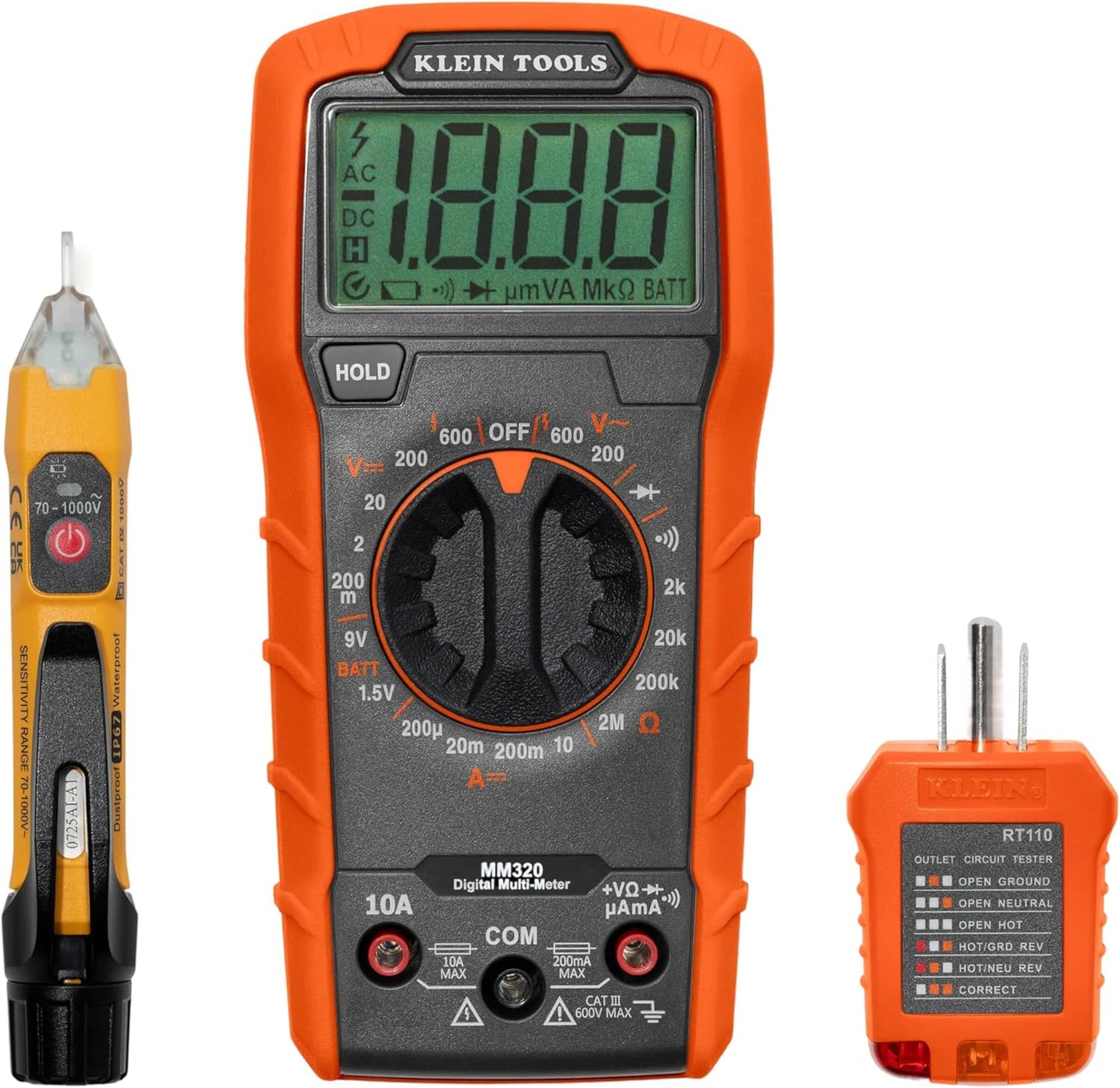 Klein Tools 69149P Electrical Test Kit with Digital Multimeter, Non-Co