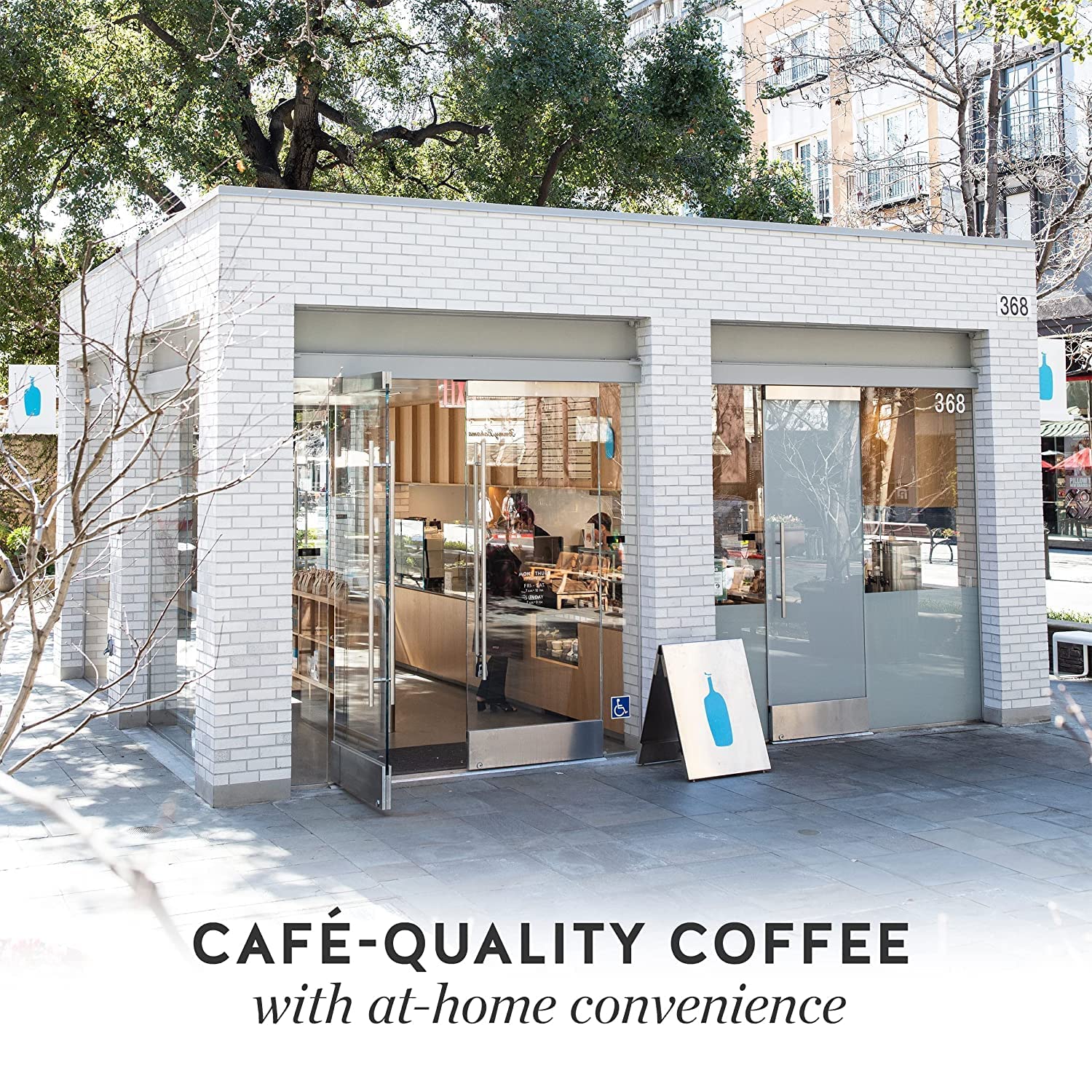 Blue Bottle Whole Bean Organic Coffee, Espresso, Dark Roast, 12 Ounce 