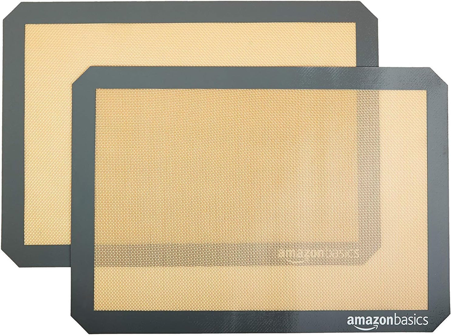 Amazon Basics Silicone Rectangular Baking Mat, Non-Stick, Reusable, Di