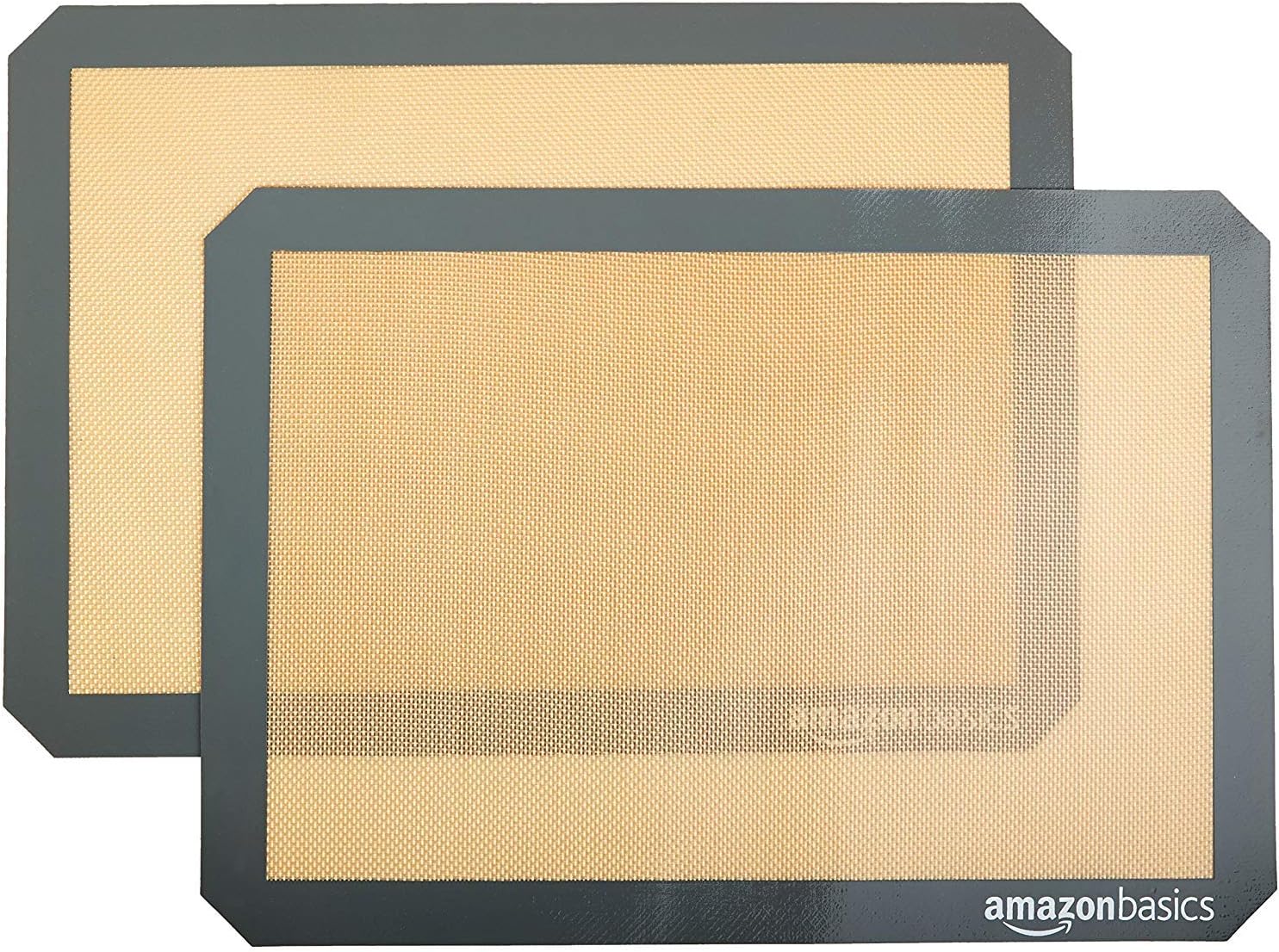 Amazon Basics Silicone Rectangular Baking Mat, Non-Stick, Reusable, Di