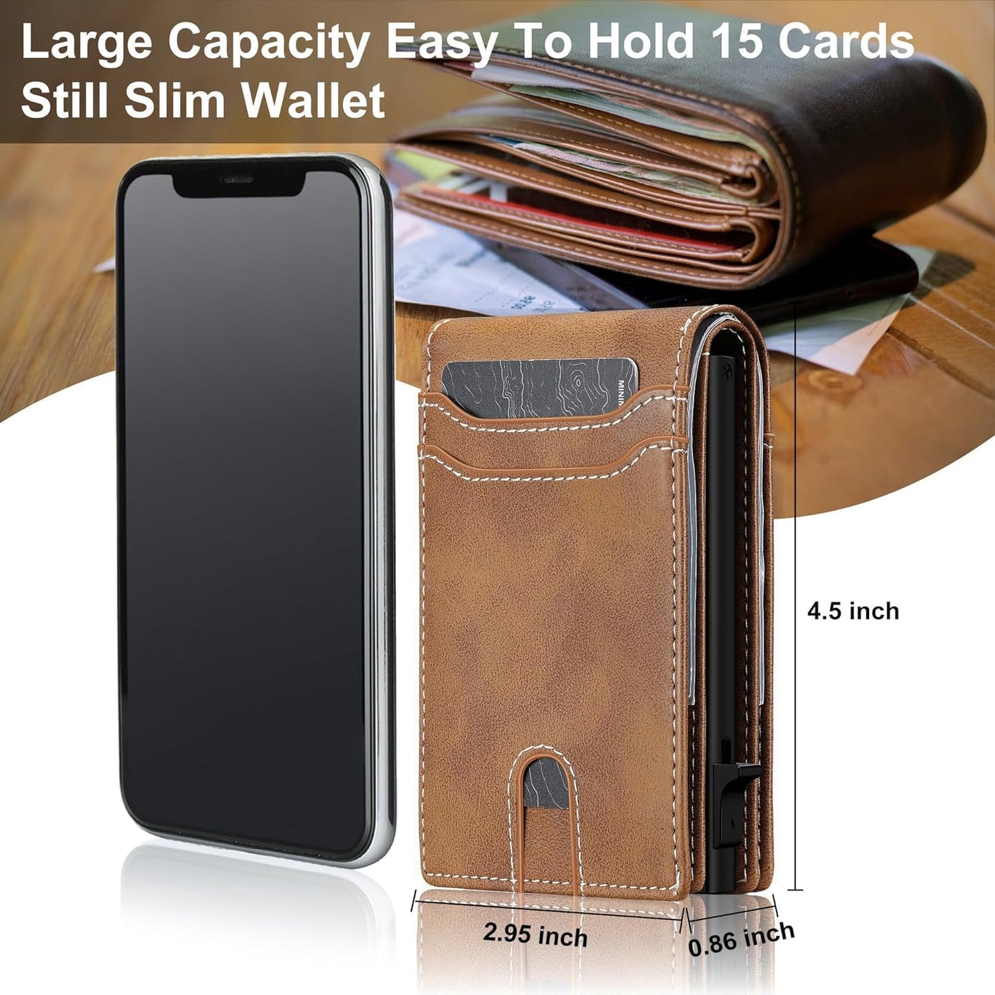 furid Card Wallet For Men Slim: Smart Rfid Minimalist Front Pocket Pop