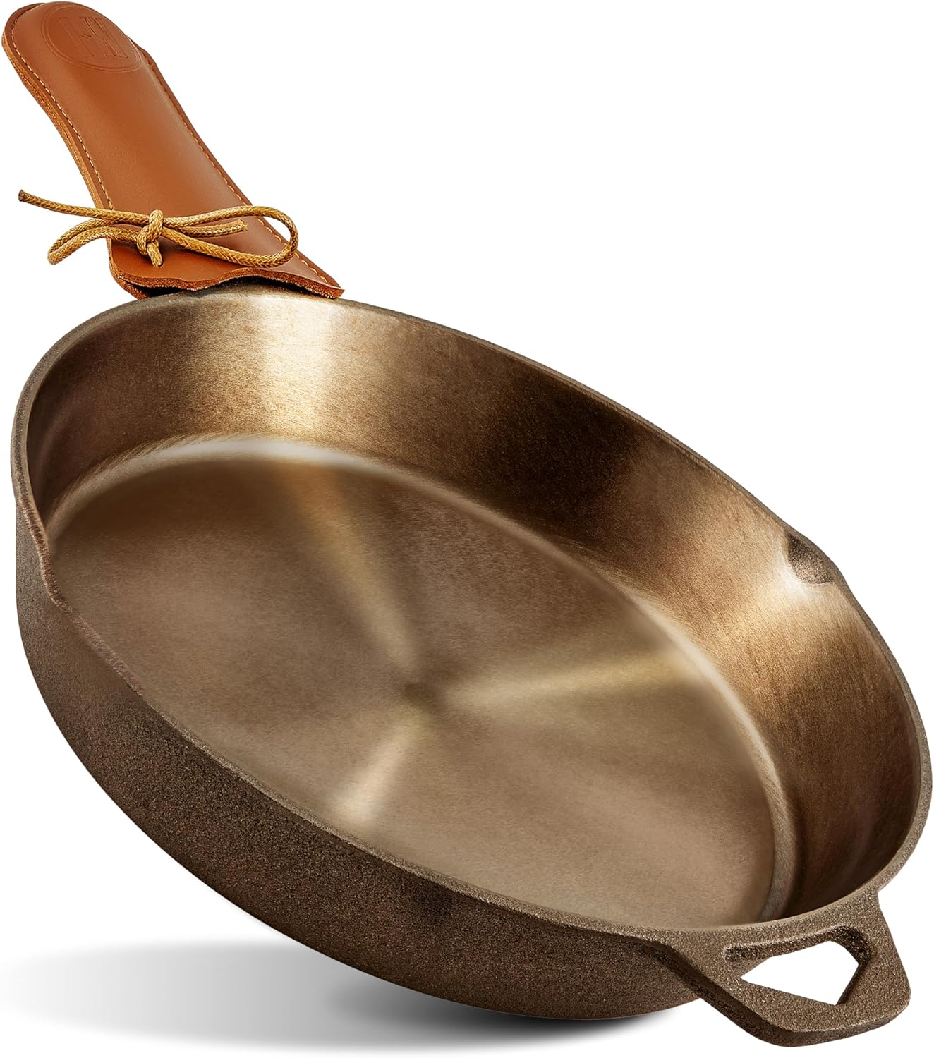 Modern Innovations 10 Inch Cast Iron Skillet, Pre-Seasoned Smooth Poli