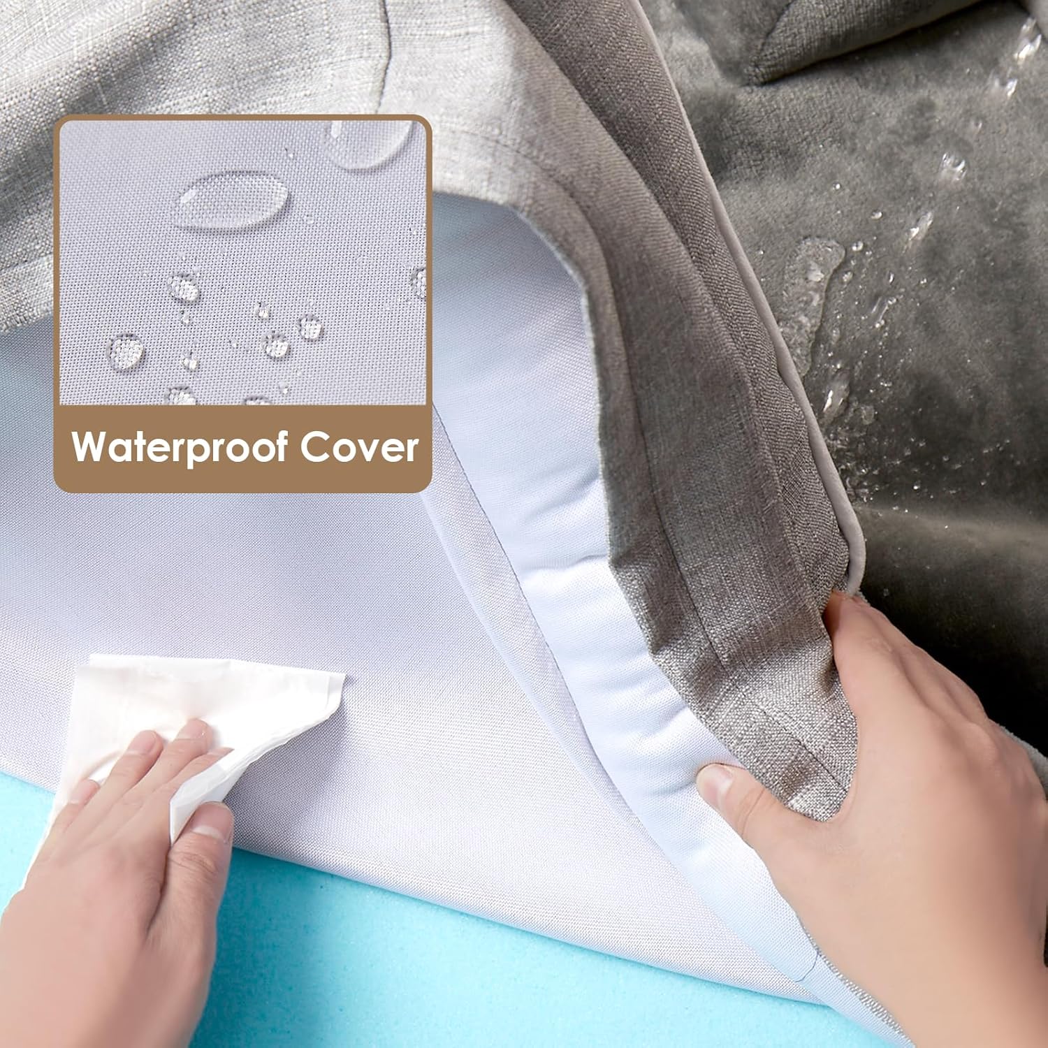 EHEYCIGA Orthopedic Dog Beds for Extra Large Dogs 44x32Inch, Waterproo