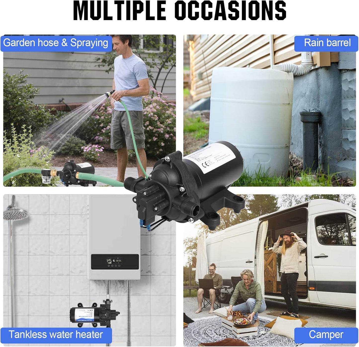 ECO-WORTHY 33-Series Industrial Water Pressure Pump 110V AC 4.0GPM 50P
