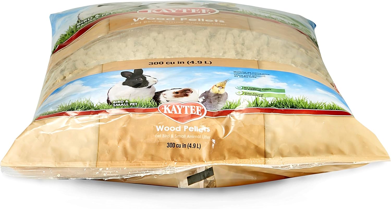 Kaytee Wood Pellets Pet Bird & Small Animal Litter for Ferrets, Guinea