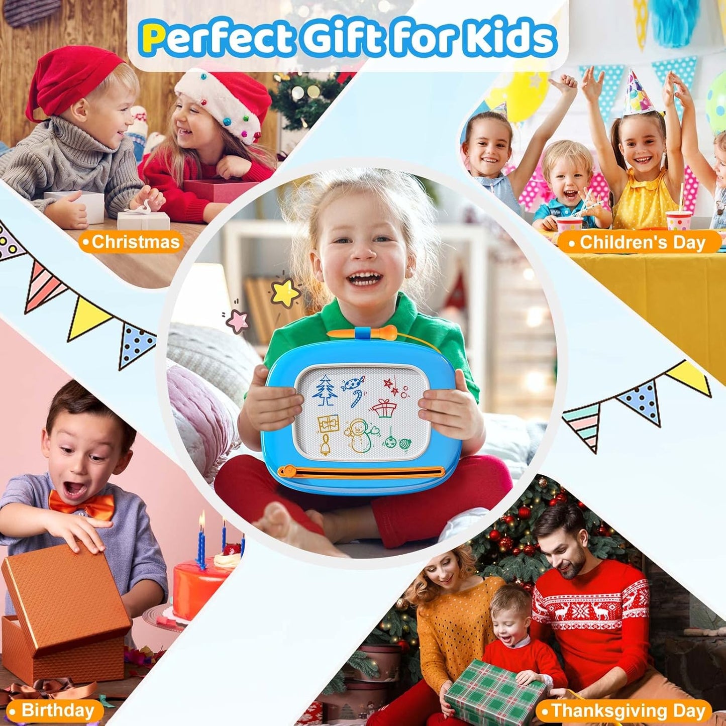 Kikidex Magnetic Drawing Board, Toddler Girl Toys for 1-2 Year Old, Do