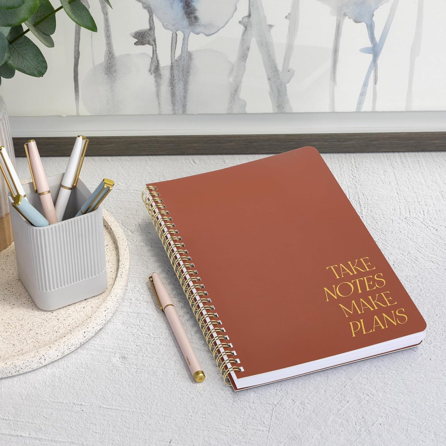 ZICOTO Beautiful Daily Planner And Notebook With Hourly Schedule - Aes