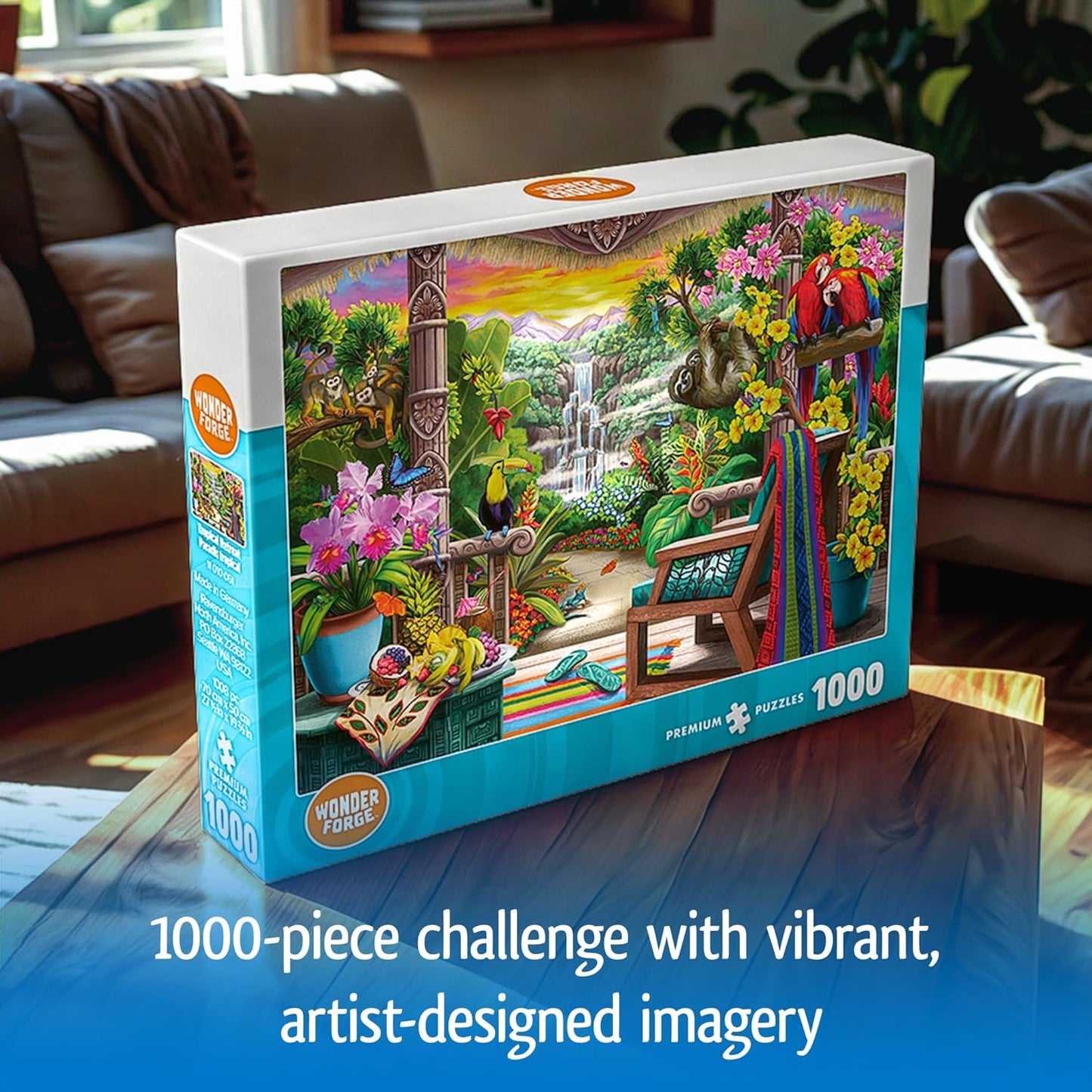 Wonder Forge Tropical Retreat 1000 Piece Jigsaw Puzzle for Adults | Un