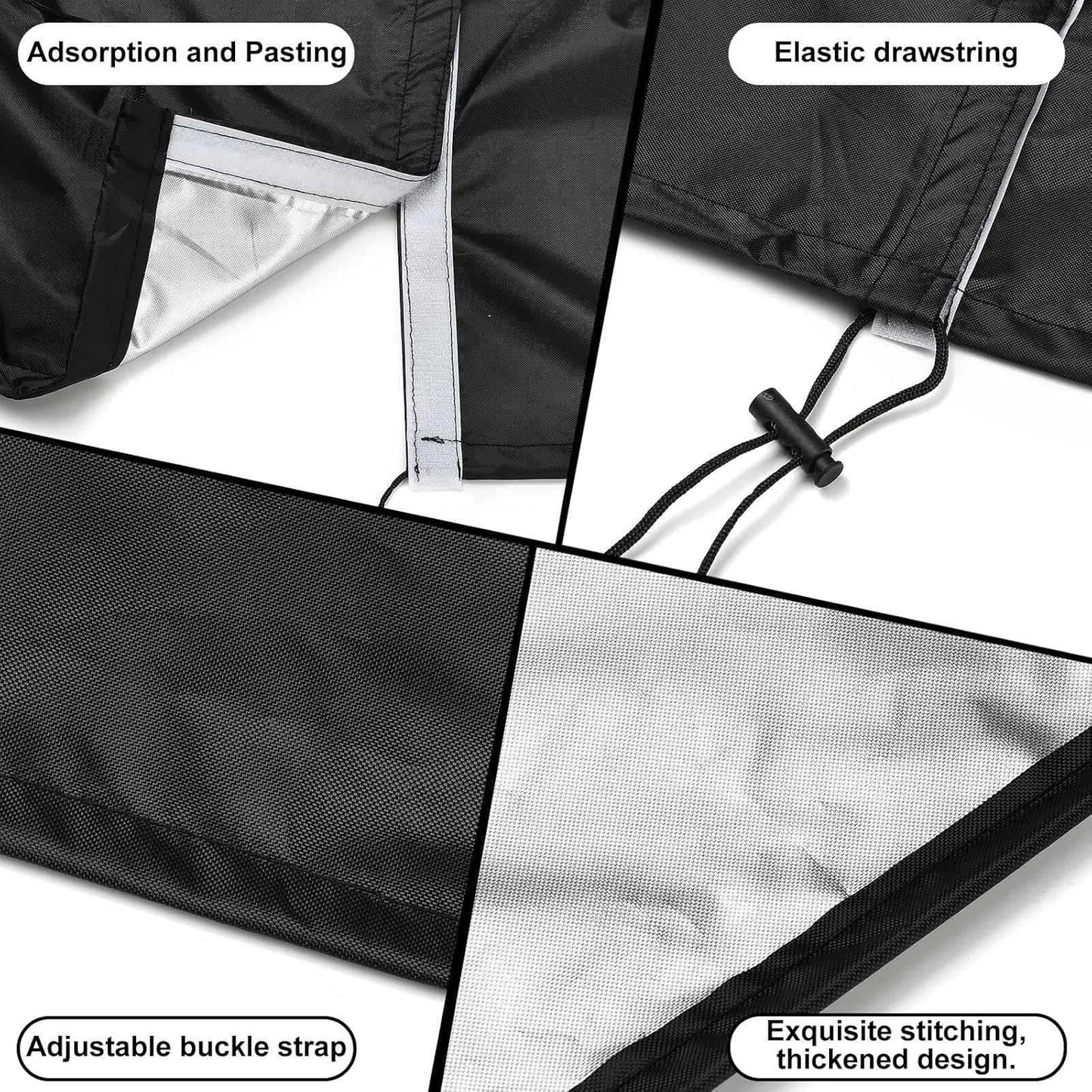 XhuangTech 38’’×22’’ Garden Wagon Cover Black, 420D Fabric Portable Fo