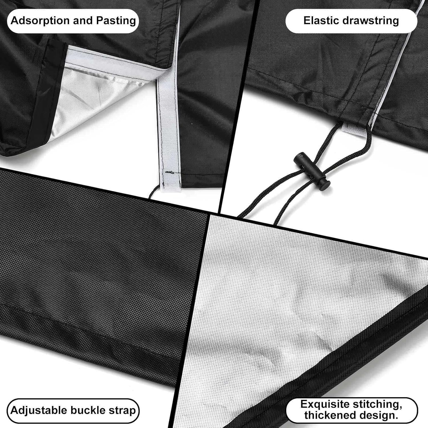 XhuangTech 38’’×22’’ Garden Wagon Cover Black, 420D Fabric Portable Fo