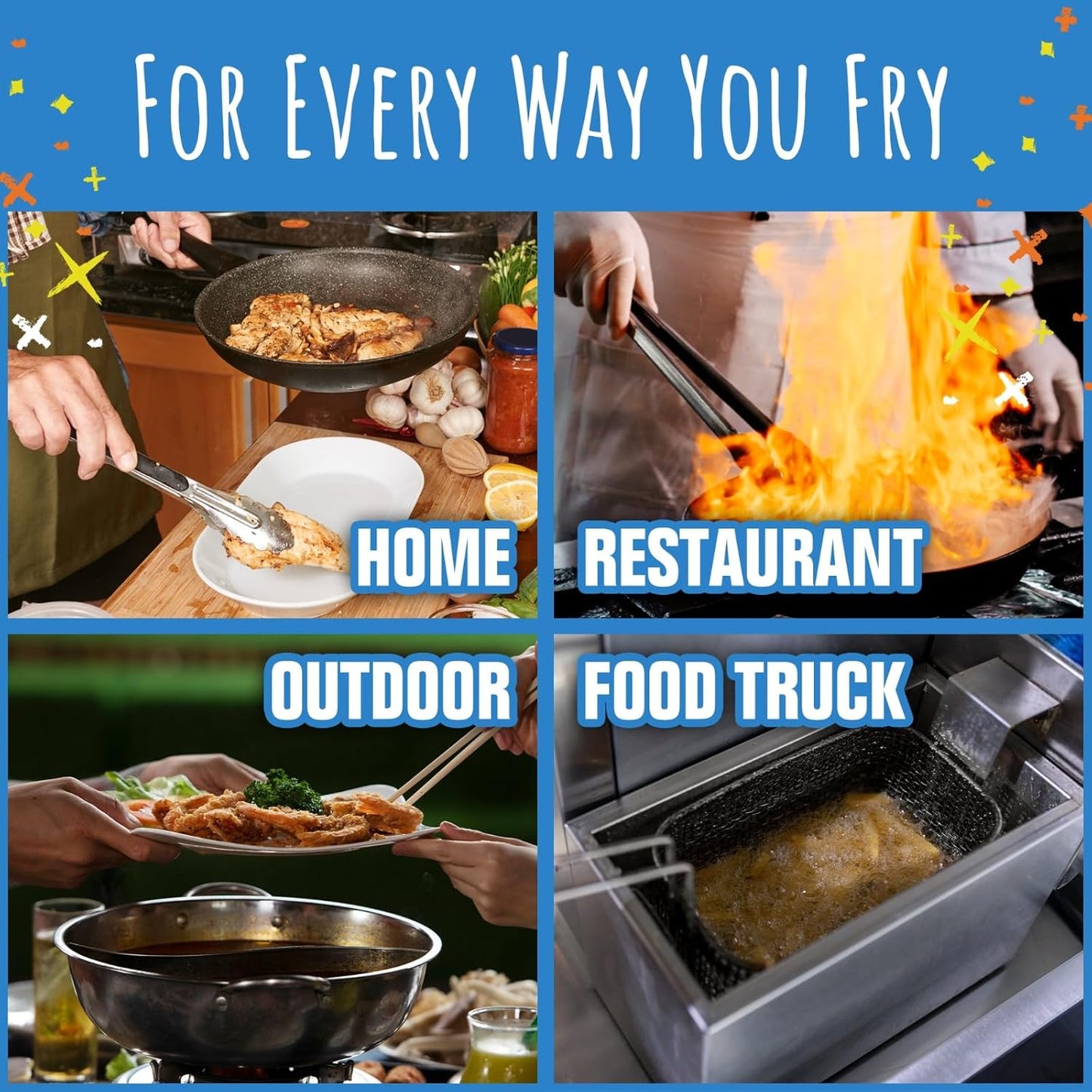 FryAway® Super Fry Cooking Oil Solidifier Powder, Resealable Pouch with Scoop, Solidifies Up to 24 Cups, Plant-Based Grease Solidifier, Oil Hardener, Kitchen Grease Cleanup, Shark Tank, Made in the US
