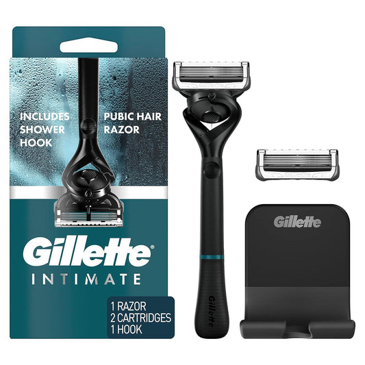 Gillette Intimate Razor for Men, Men’s Pubic Razors for Manscaping, Ge
