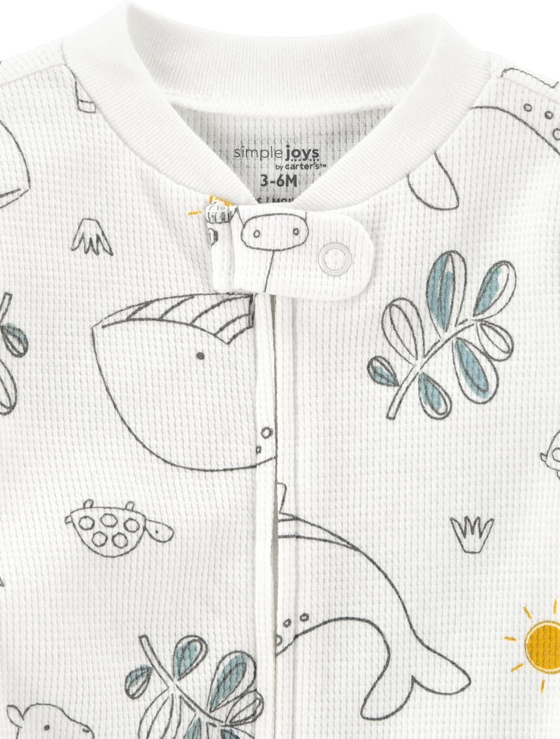 Simple Joys by Carter's unisex-baby 2-way Zip Thermal Footed Sleep and