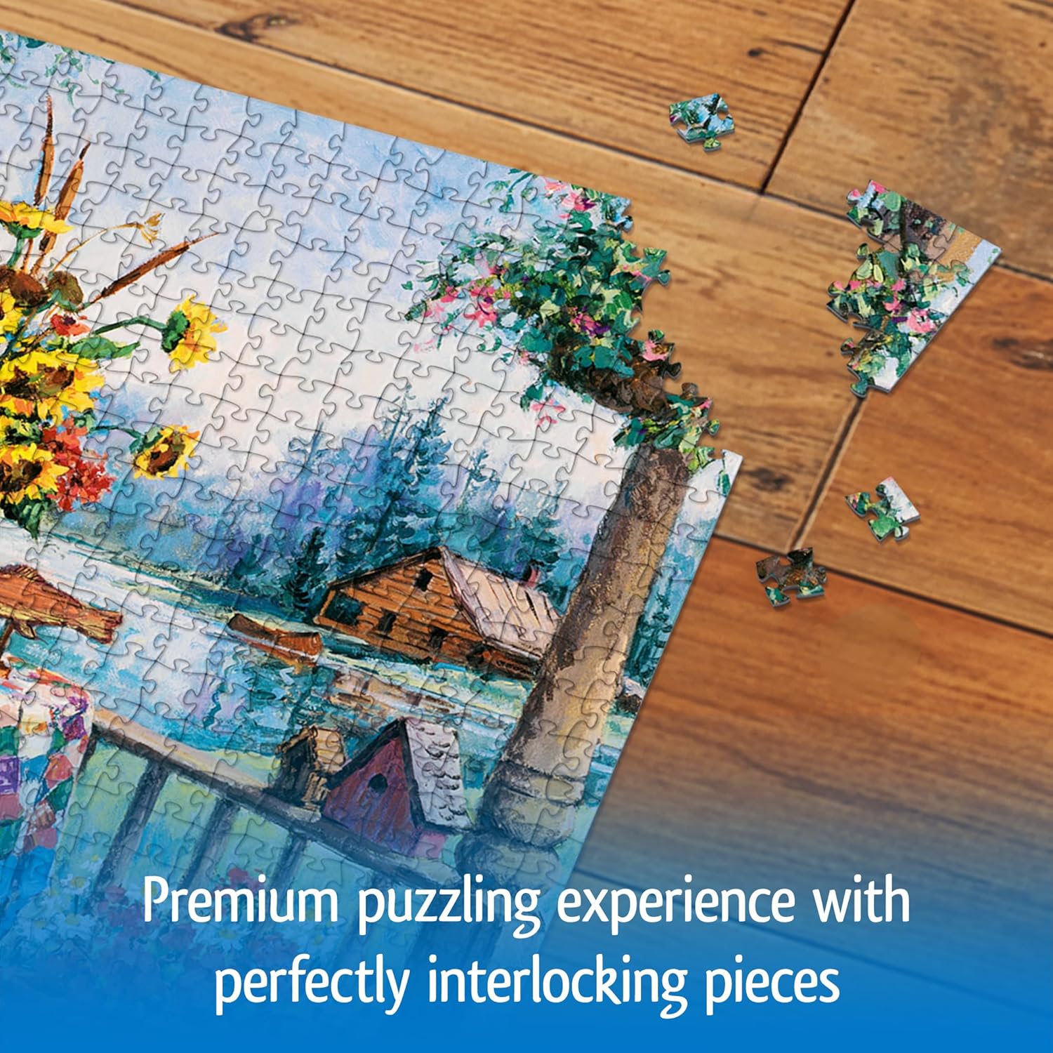 Wonder Forge Country Hideaway 1000 Piece Jigsaw Puzzle for Adults | Un