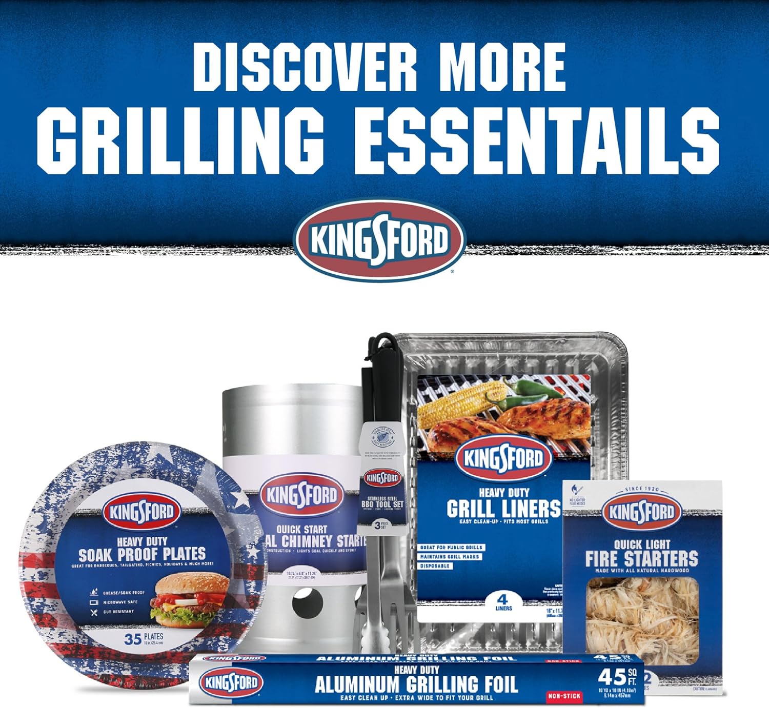 KINGSFORD Heavy Duty Deluxe Charcoal Chimney Starter, Large Capacity Z