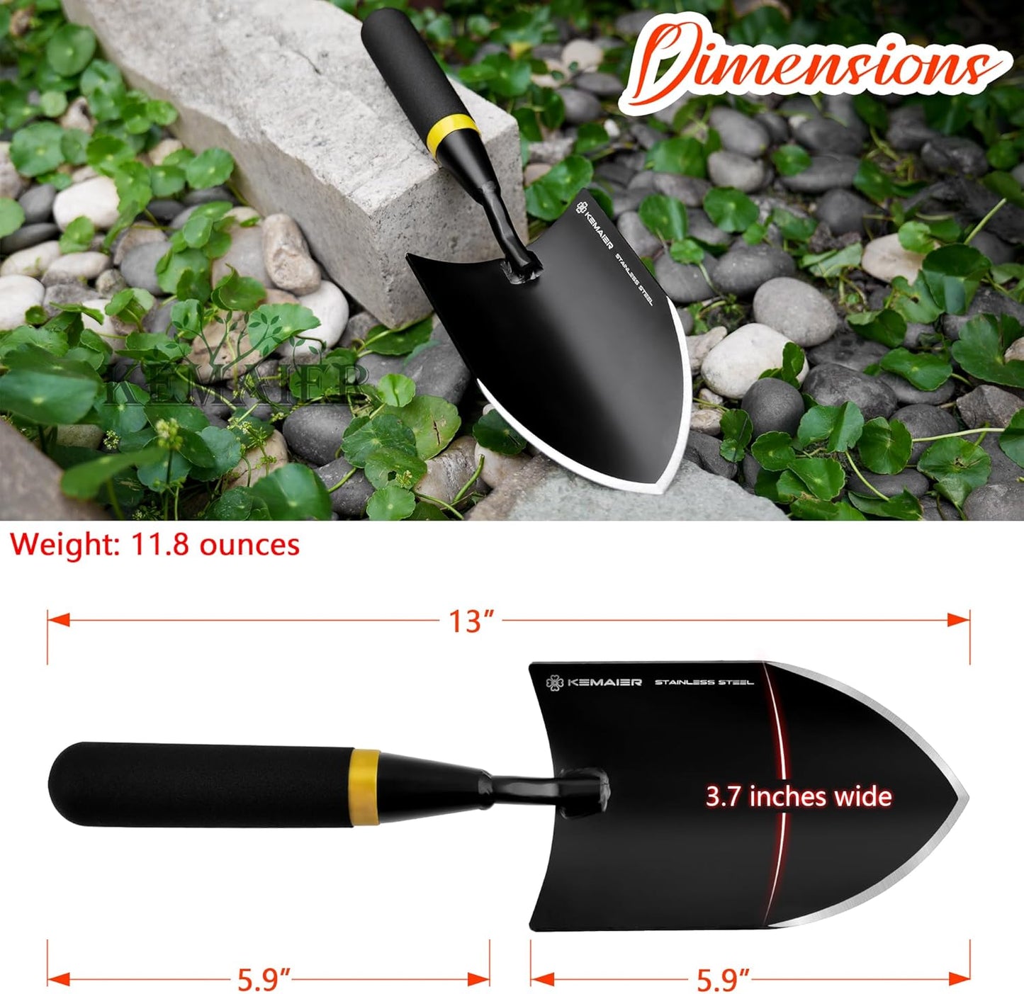 Garden Tool Set - Featuring a Heavy-Duty Stainless Steel Hand Cultivat