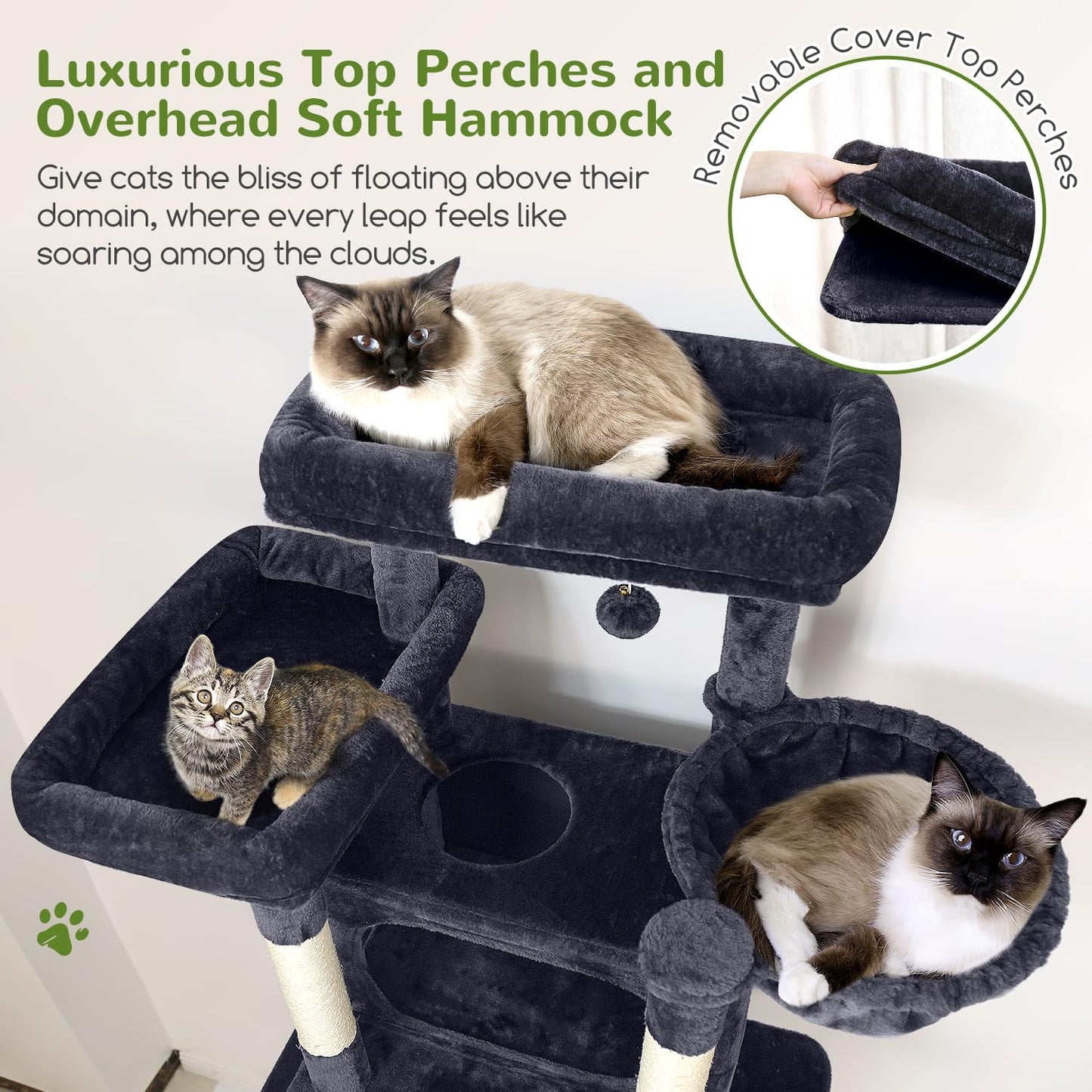 Globlazer XXL Giant Cat Tree, 83 Inch Heavy Duty Tall Cat Tower for In