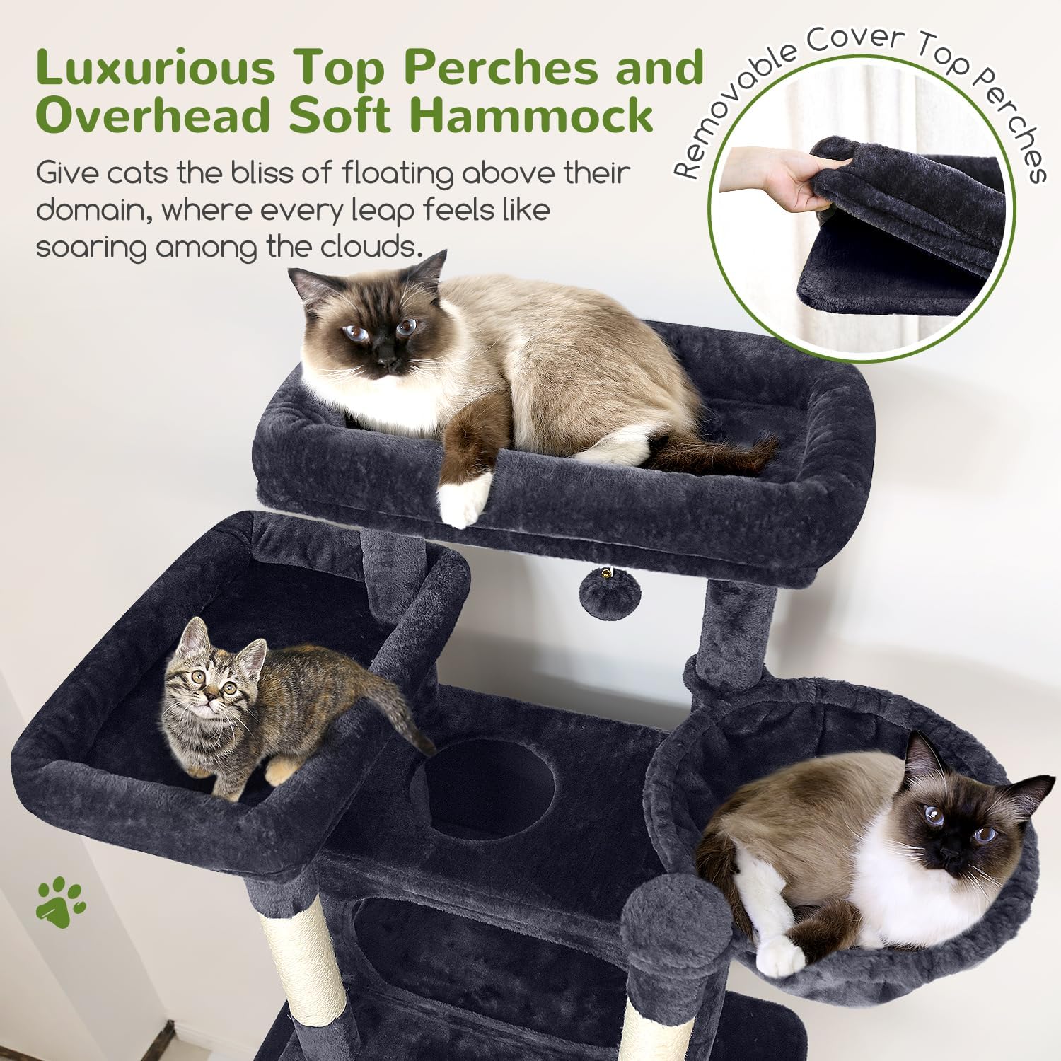 Globlazer XXL Giant Cat Tree, 83 Inch Heavy Duty Tall Cat Tower for In