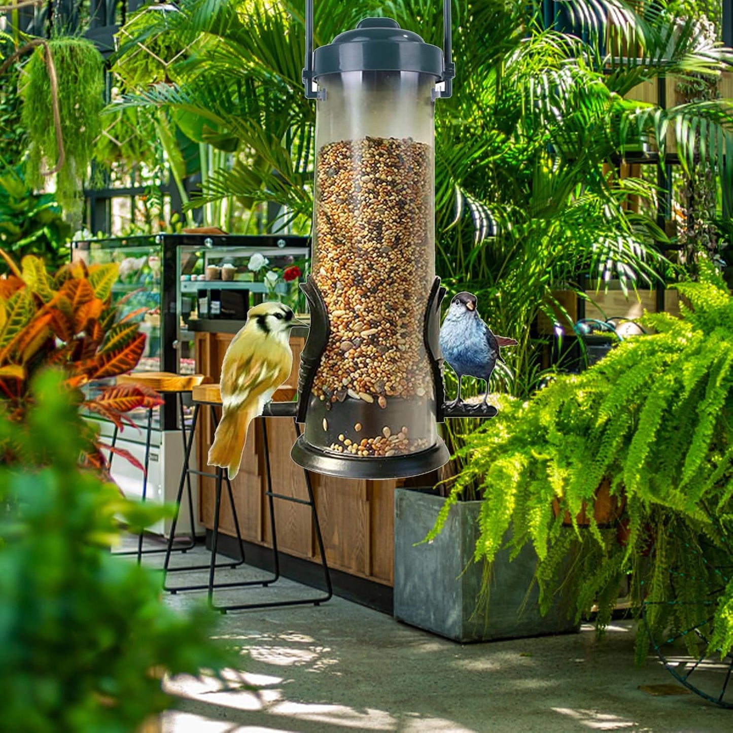 Bird Feeding Tube - Automatic Squirrel Proof Feeder | Small Hummingbir