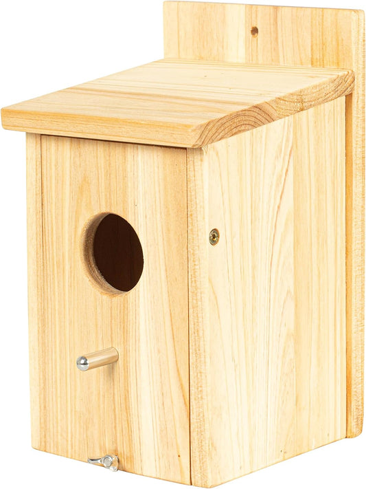 Wooden Bird Houses for Outside Birdhouses Nest Bluebird House for Cardinals Finch Wren Swallow for Garden Viewing 1A#