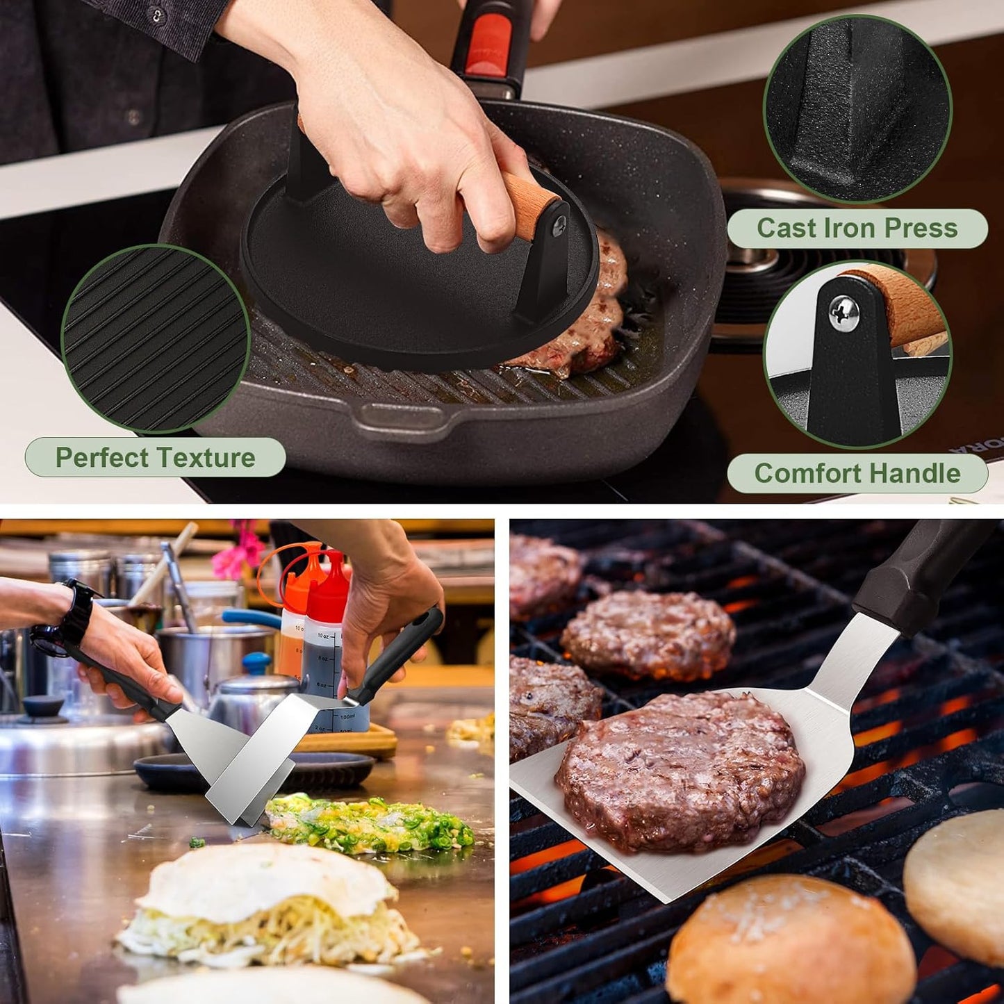 237pcs Griddle Accessories Kit for Blackstone, Perfect Flat Top Grilli